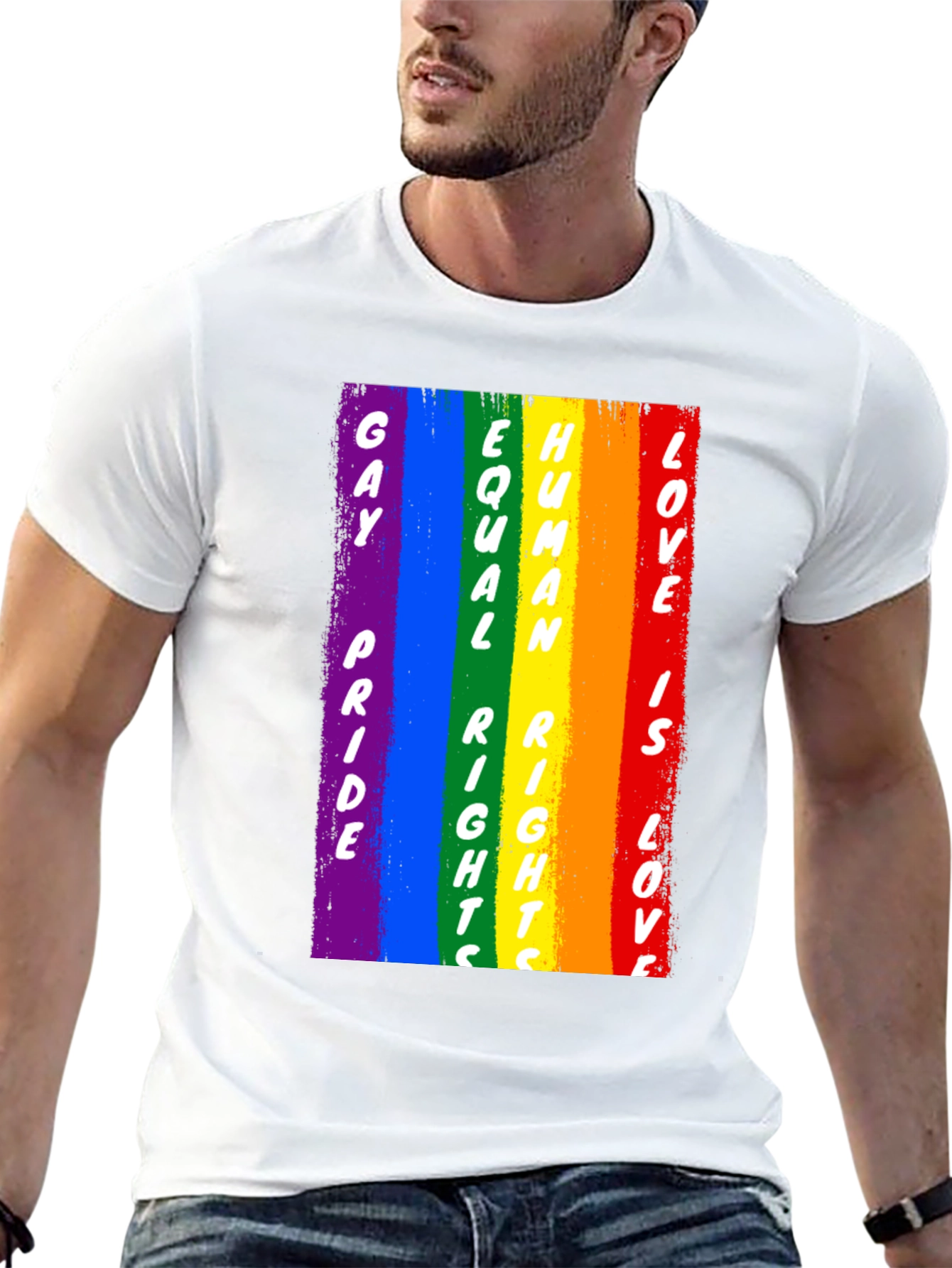 Gay Pride Human Rights Love Rainbow T-Shirt