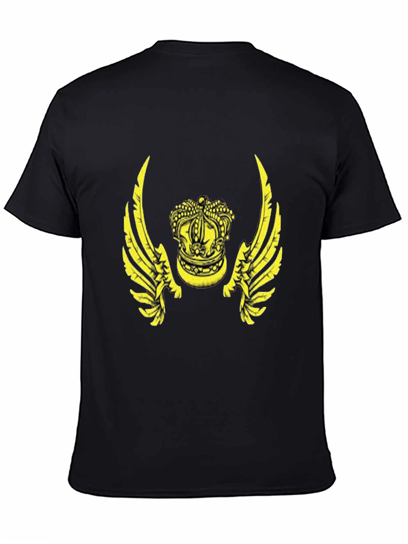 Winged Crown Black Graphic Tee