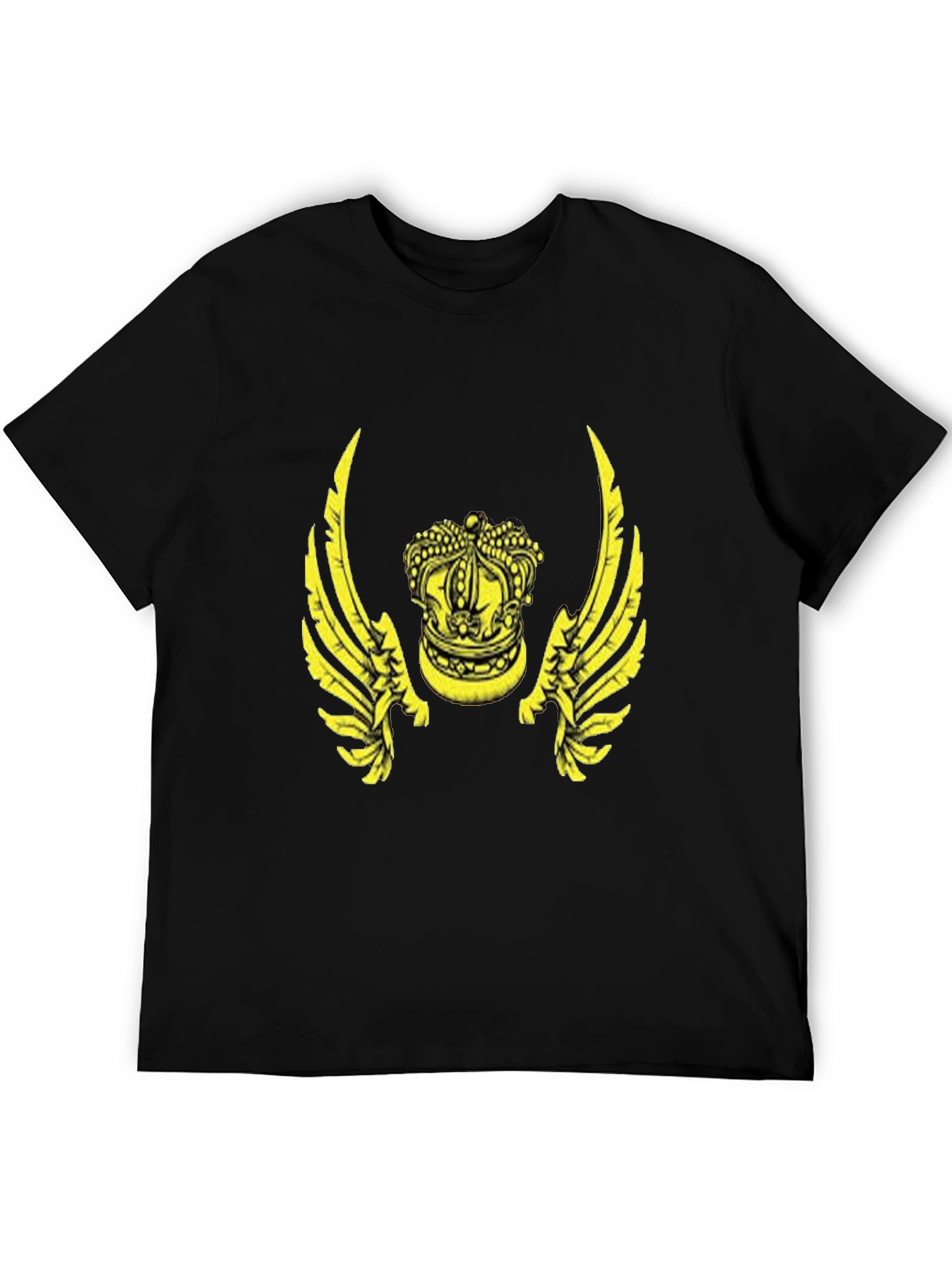 Winged Crown Black Graphic Tee