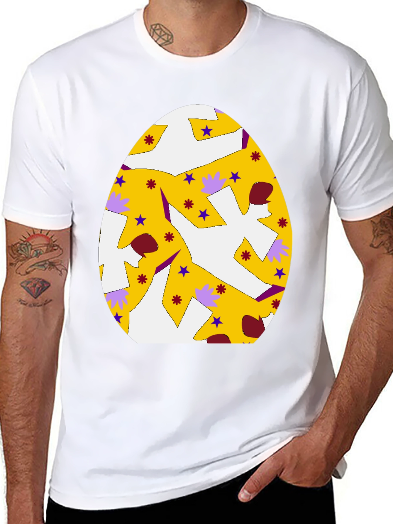 Easter Egg Graphic Tee - Festive Style