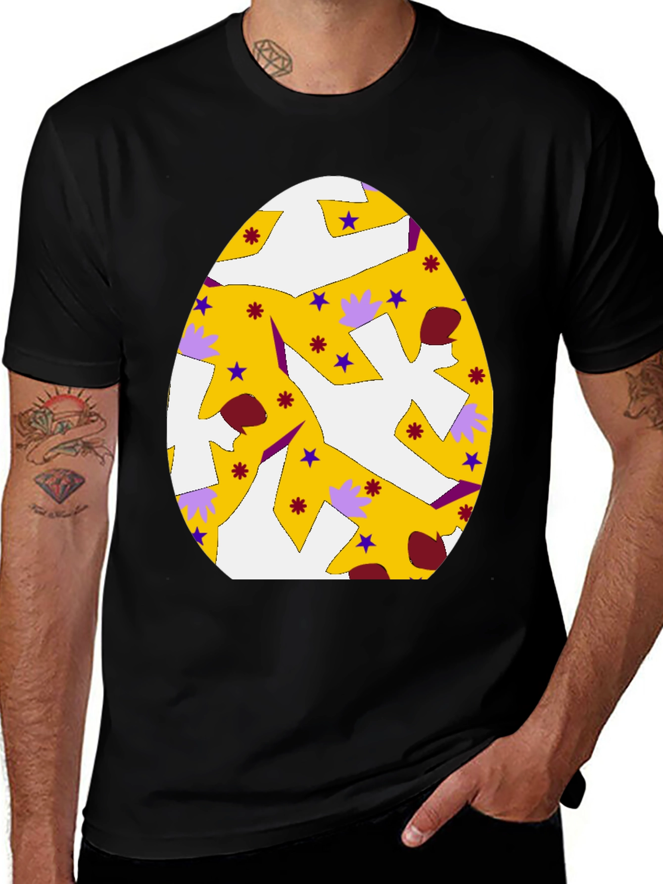 Easter Egg Graphic Tee - Festive Style