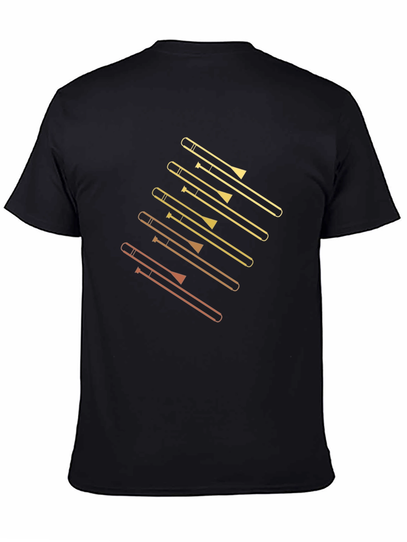Trombone Graphic Tee - Music Lovers Black T-Shirt