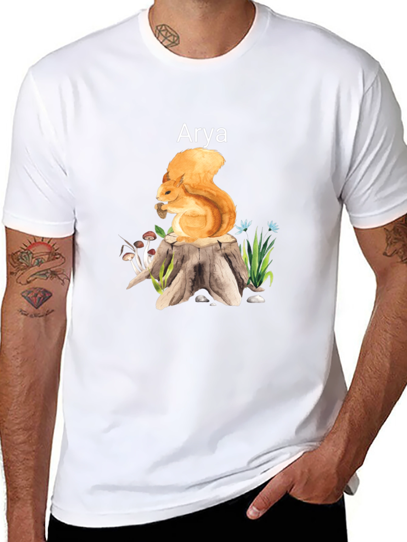 Squirrel & Arya Tee - Nature Lovers Apparel