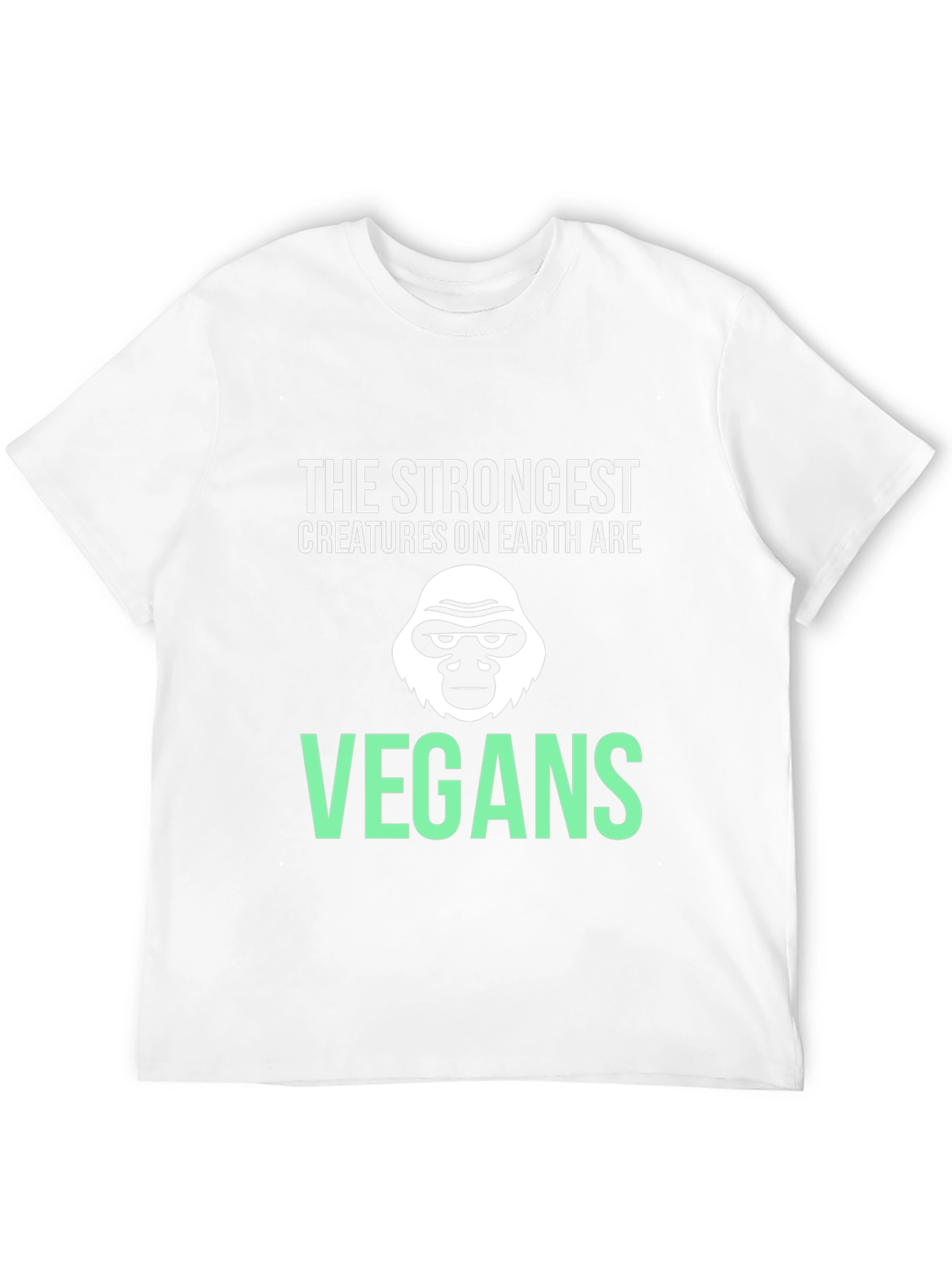 Vegan Gorilla T-Shirt - Strongest Creatures Tee
