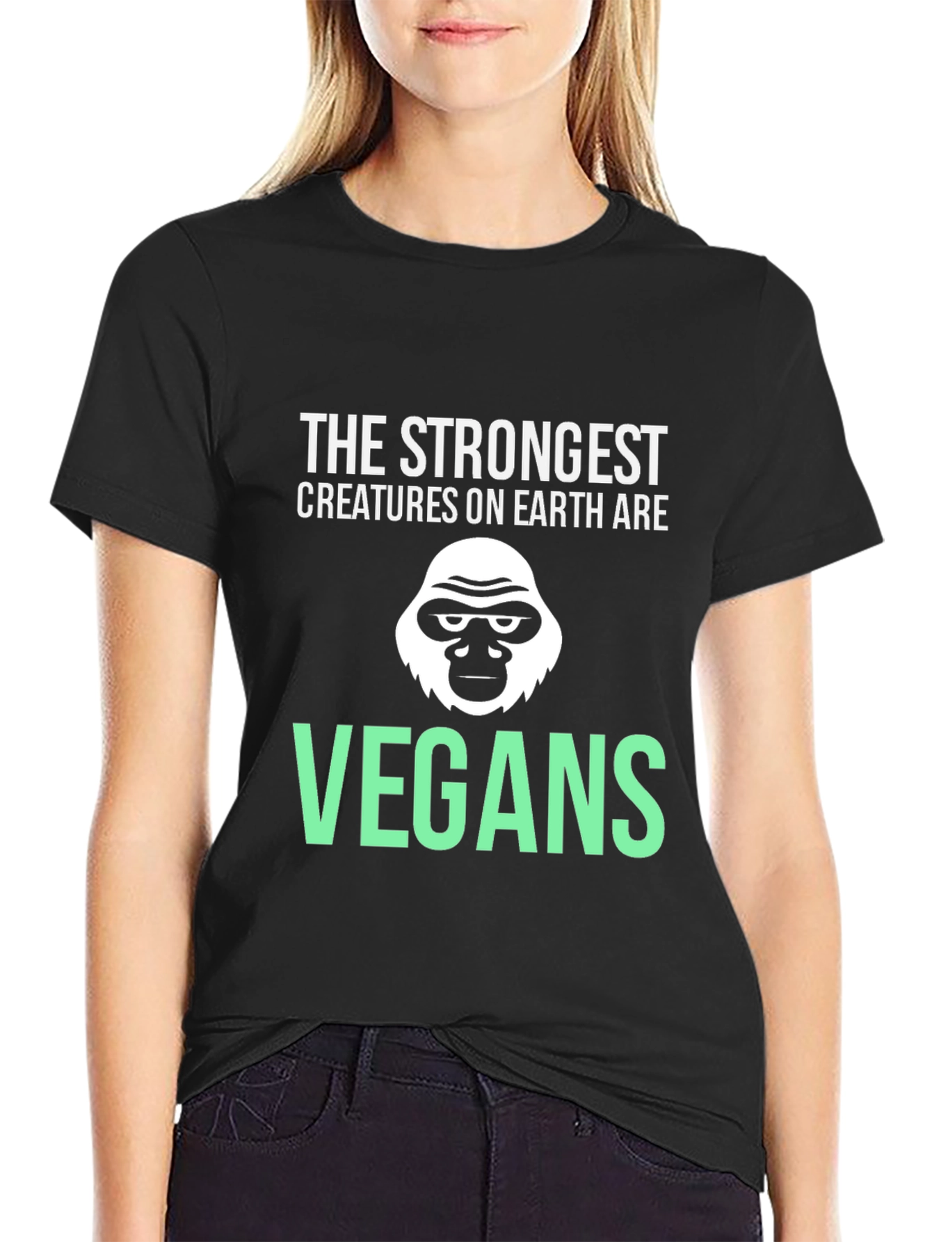 Vegan Gorilla T-Shirt - Strongest Creatures Tee