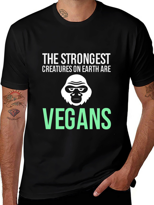 Vegan Gorilla T-Shirt - Strongest Creatures Tee