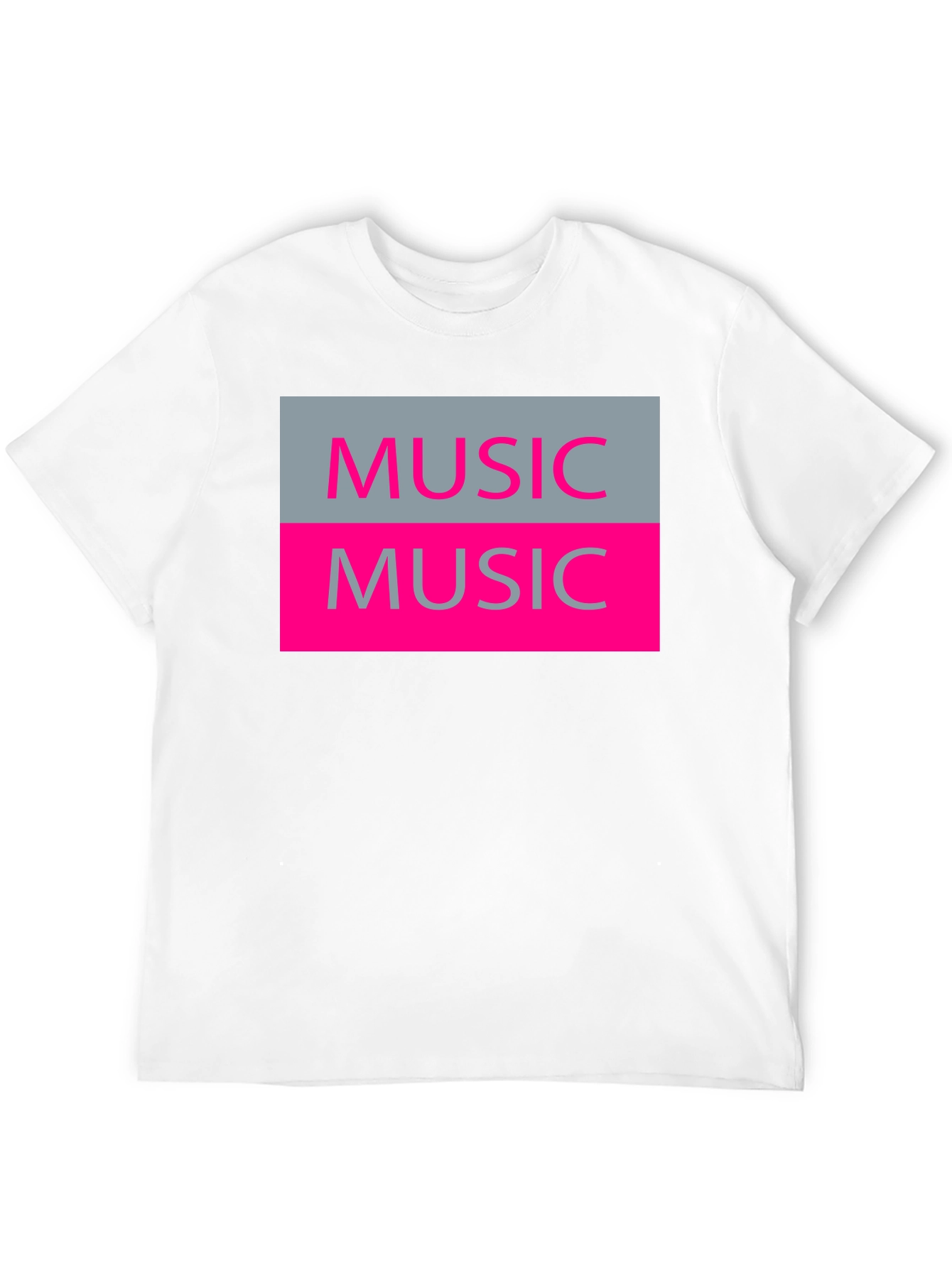 Music Graphic T-Shirt - Black Cotton Tee
