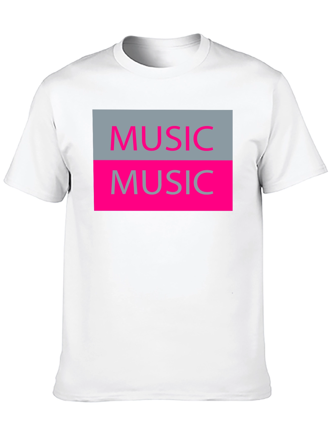 Music Graphic T-Shirt - Black Cotton Tee