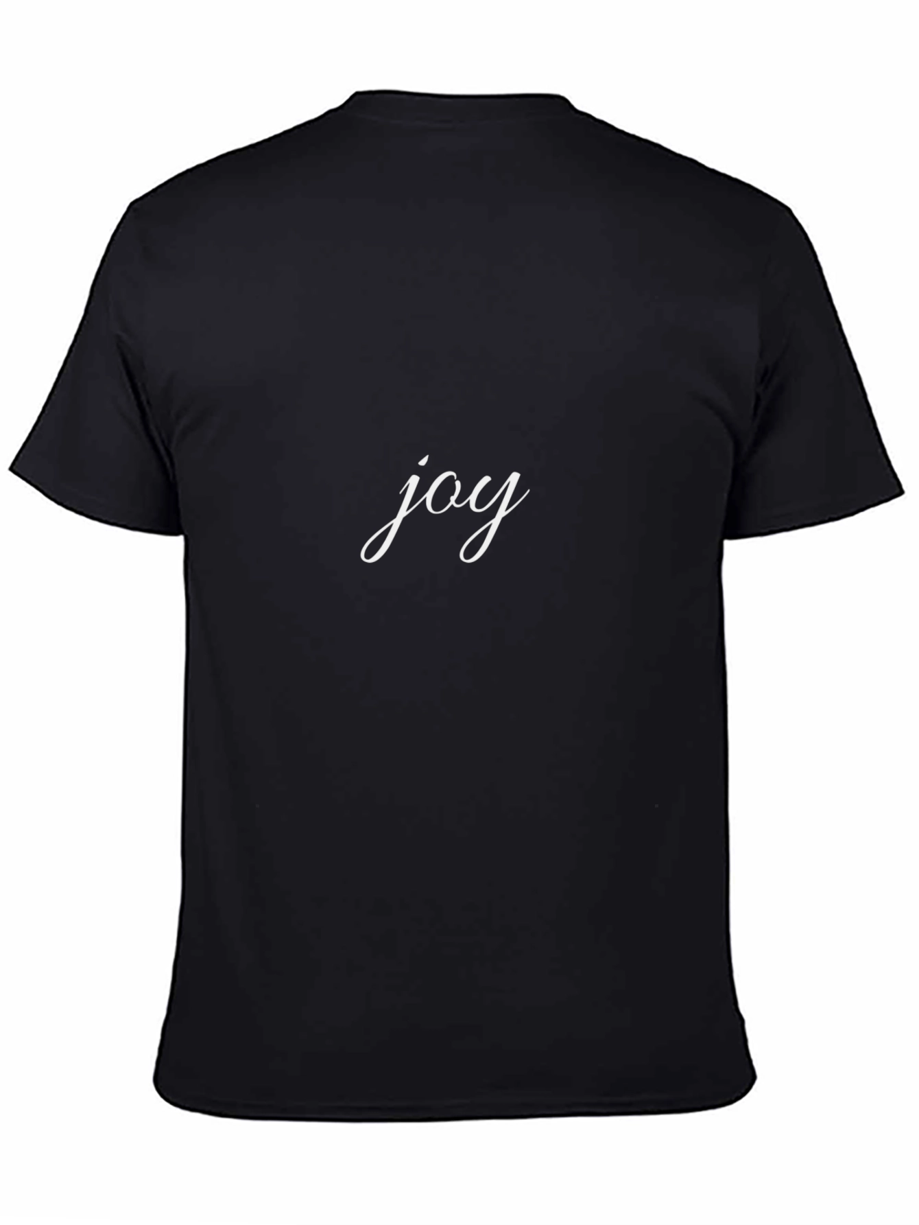 Joyful Black Tee - Stylish Comfort