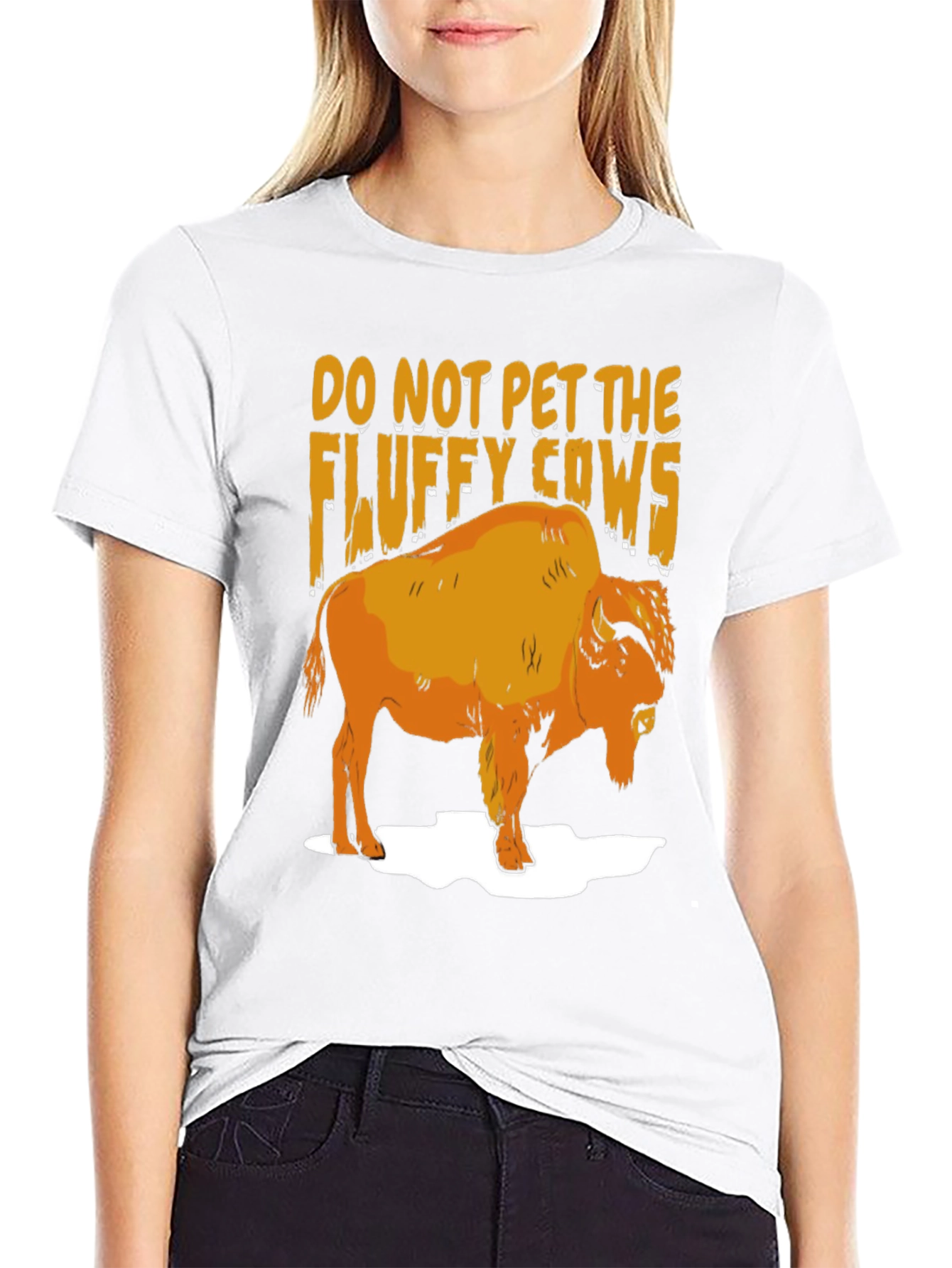 Do Not Pet The Fluffy Cows T-Shirt