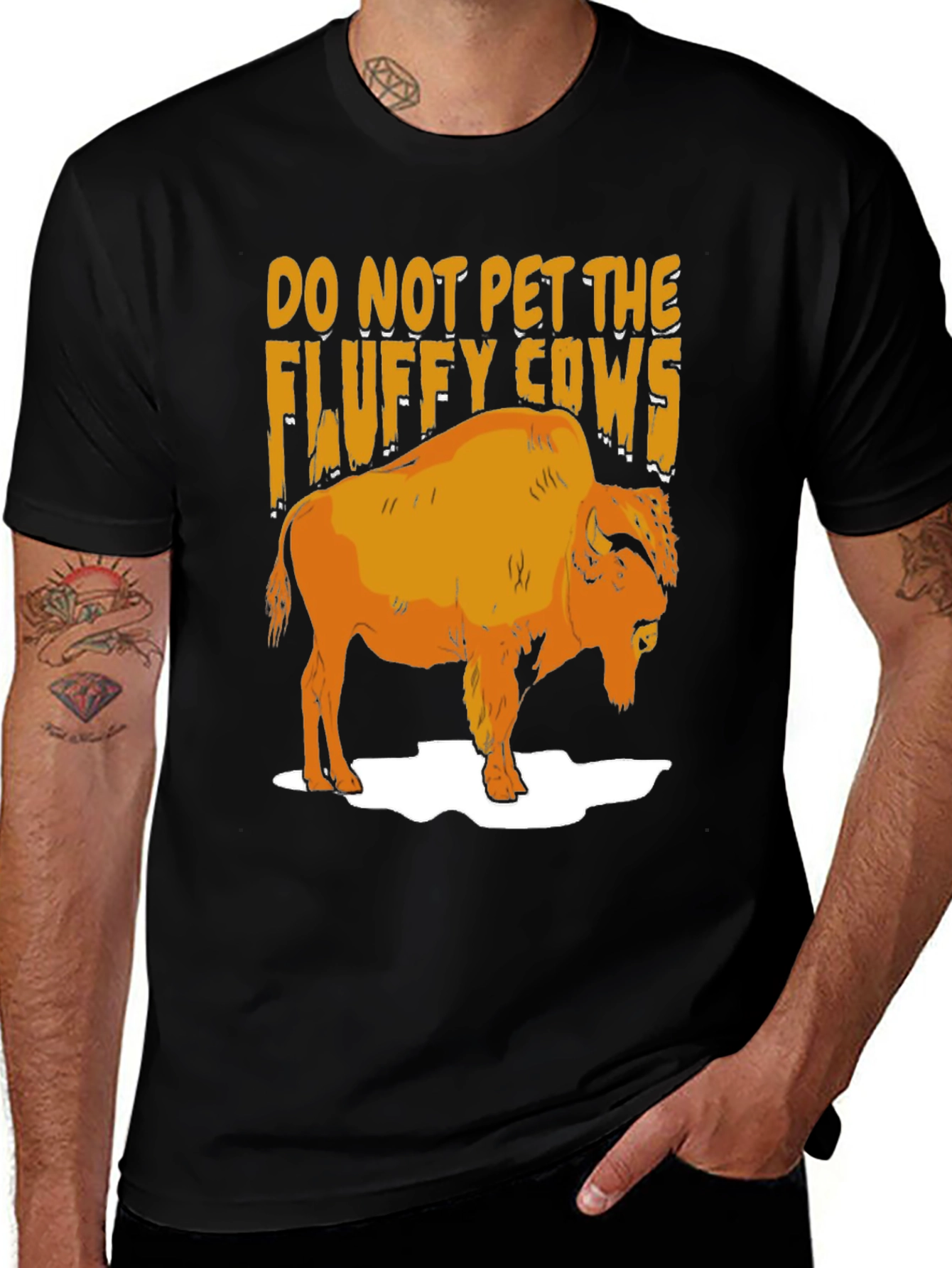 Do Not Pet The Fluffy Cows T-Shirt