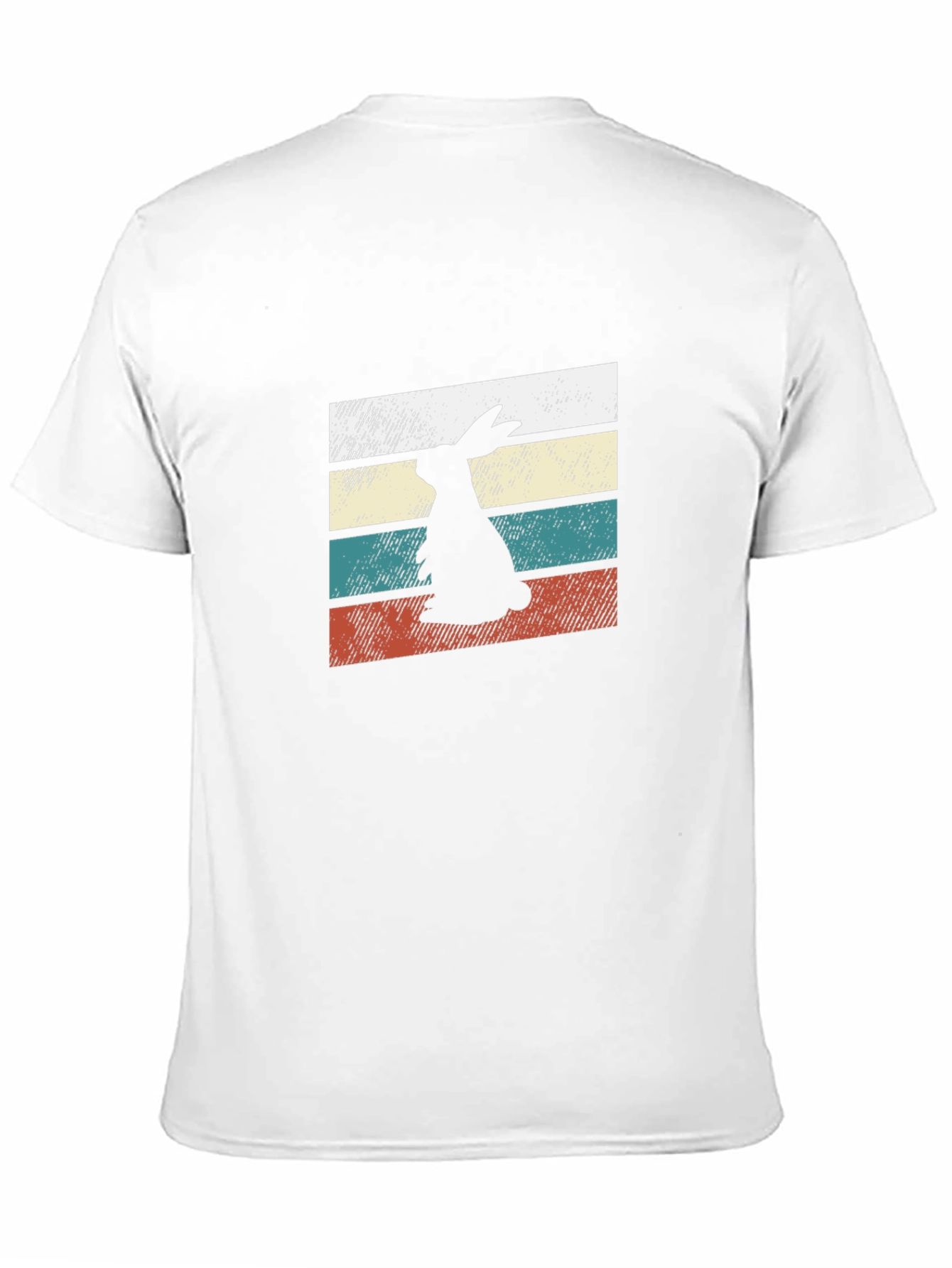 Retro Rabbit Graphic Tee - Black Unisex T-Shirt