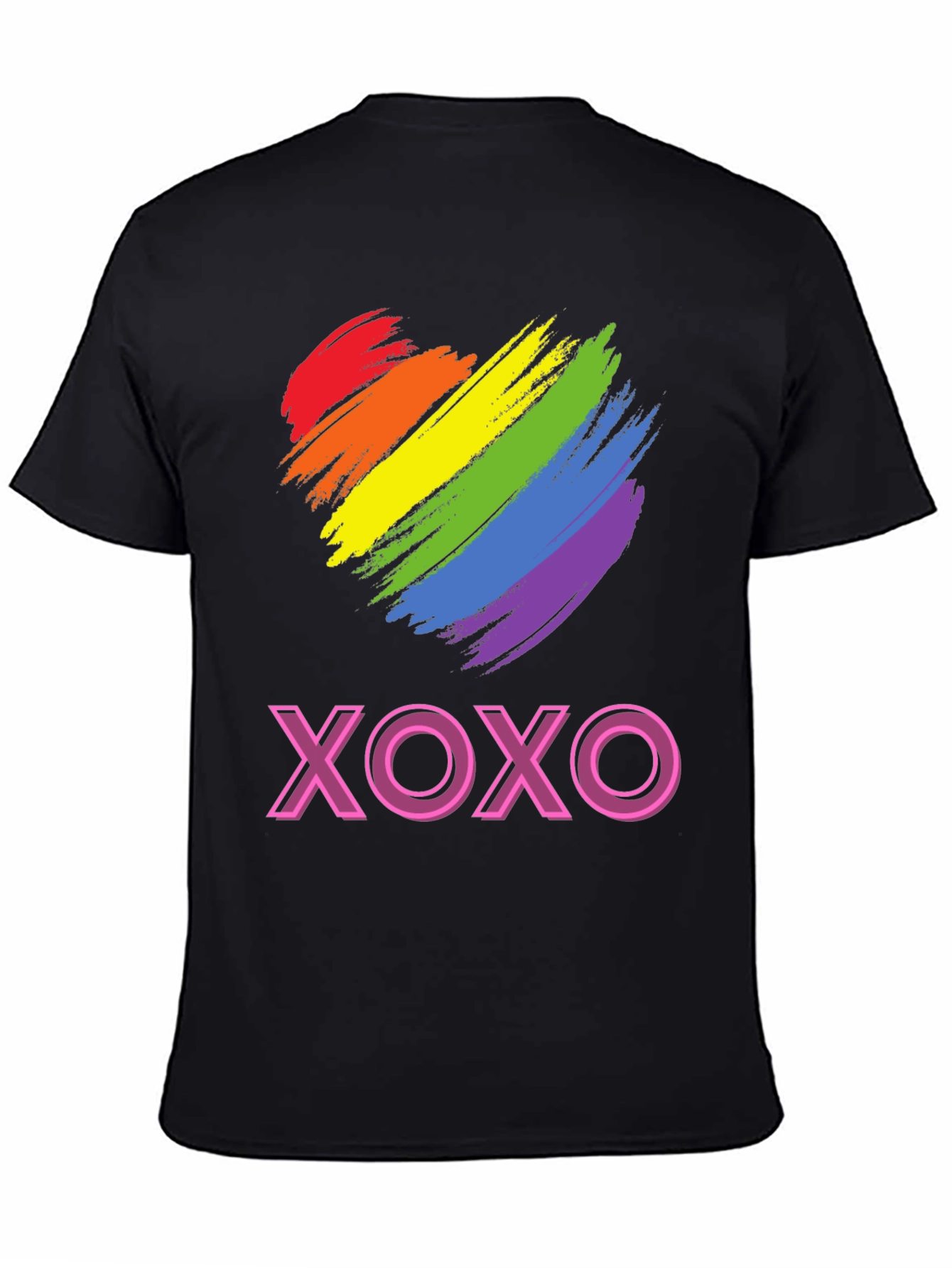 Rainbow Heart XOXO Graphic Tee
