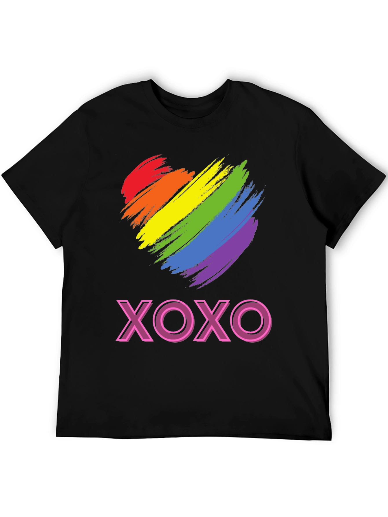Rainbow Heart XOXO Graphic Tee