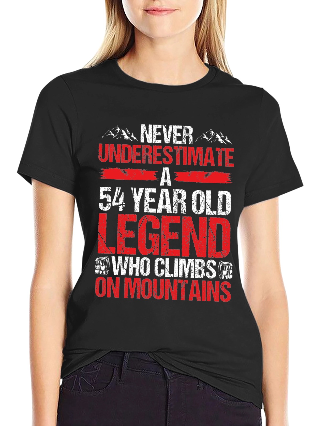 54 Year Old Legend Mountain Climber T-Shirt