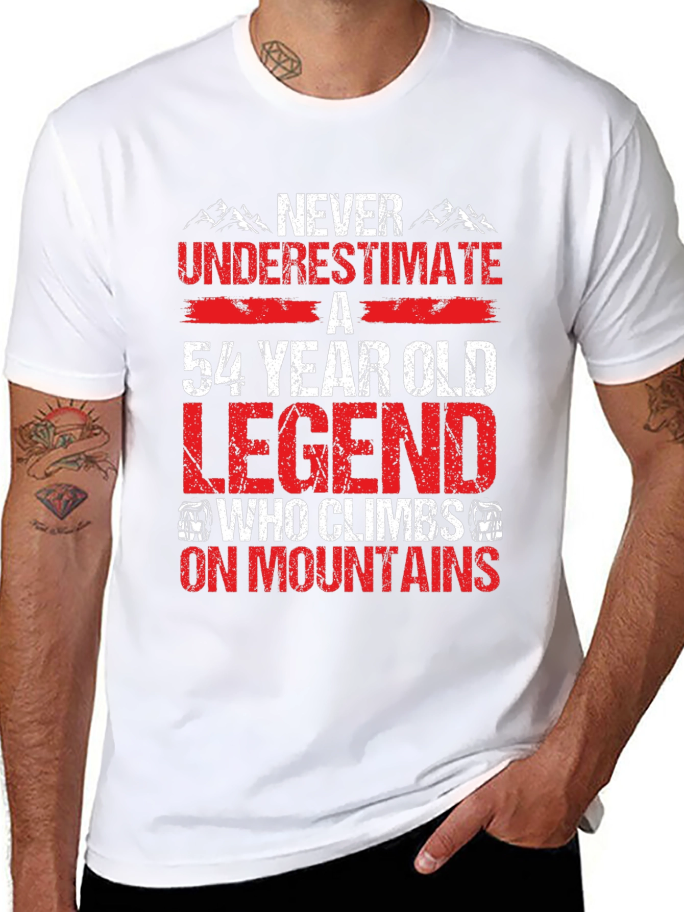 54 Year Old Legend Mountain Climber T-Shirt