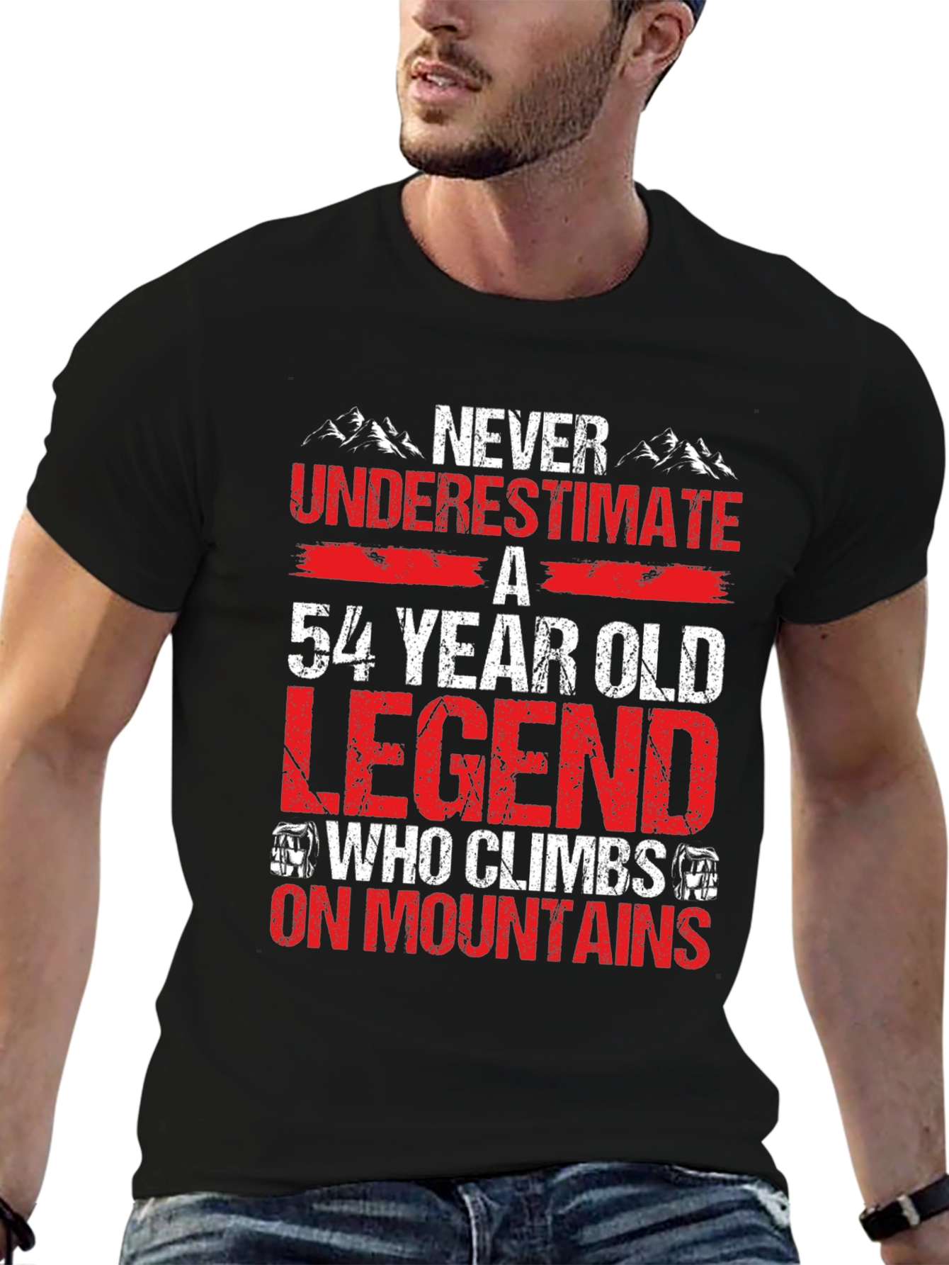 54 Year Old Legend Mountain Climber T-Shirt