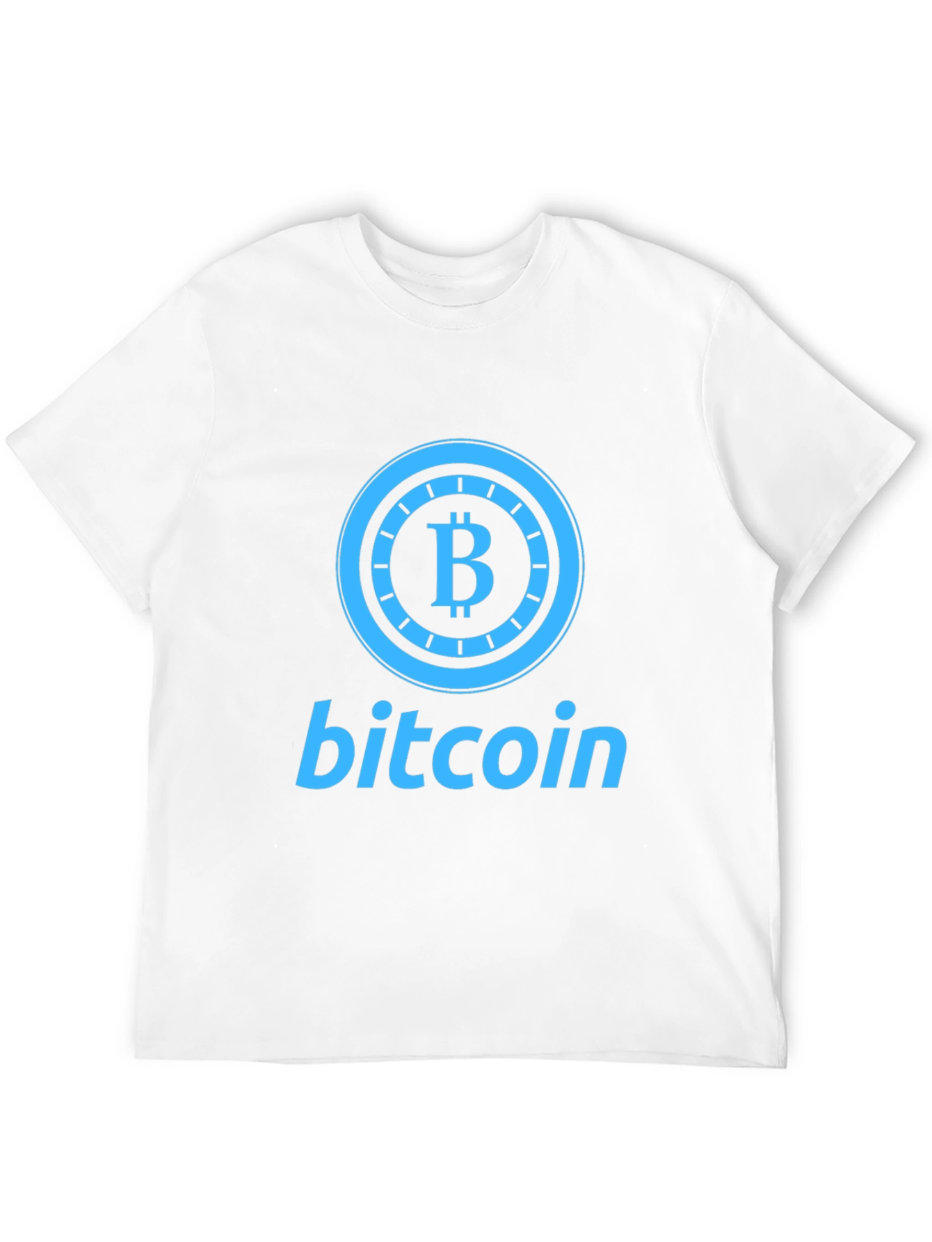 Bitcoin Graphic Print Black T-Shirt