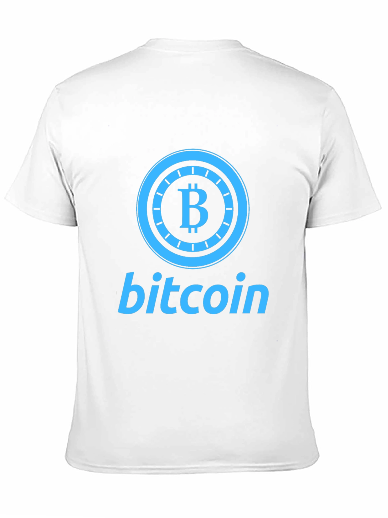 Bitcoin Graphic Print Black T-Shirt