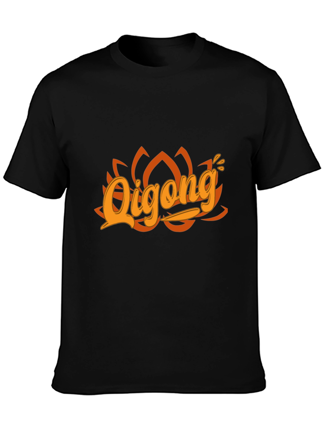 Qigong Graphic Tee - Black Cotton Blend