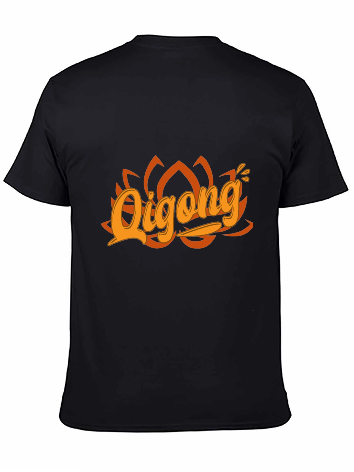 Qigong Graphic Tee - Black Cotton Blend