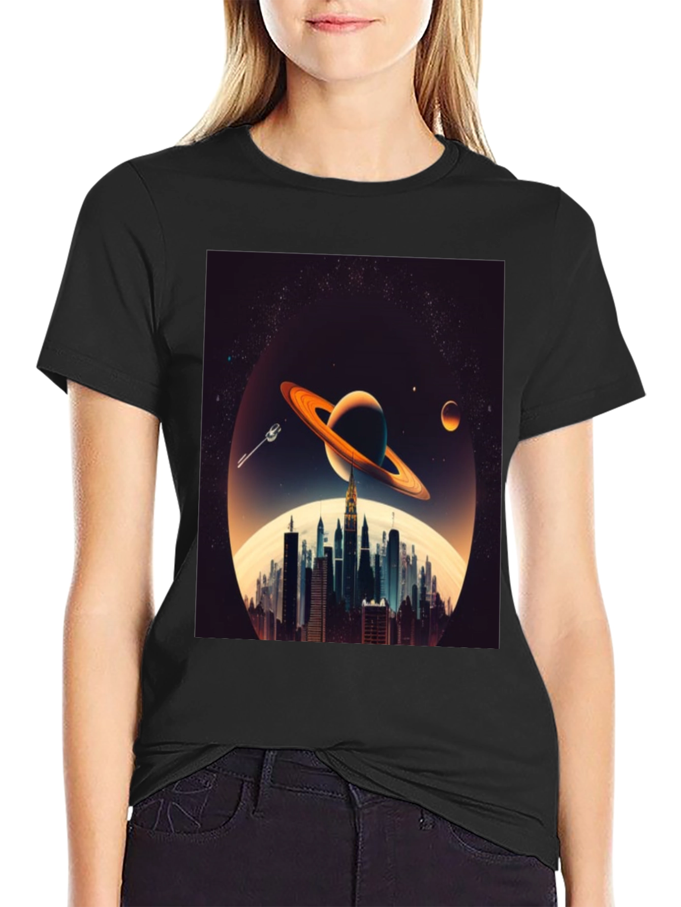 Cosmic Cityscape Graphic Tee