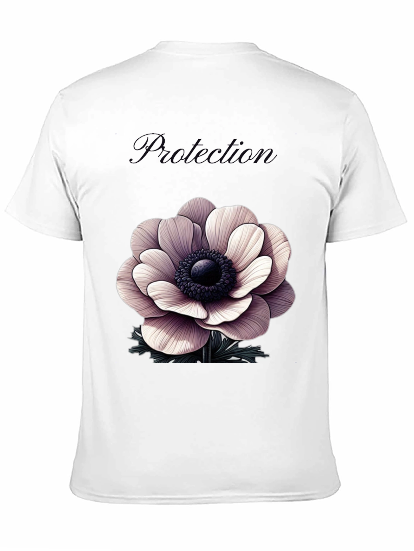 Protection Flower Graphic Tee - Black