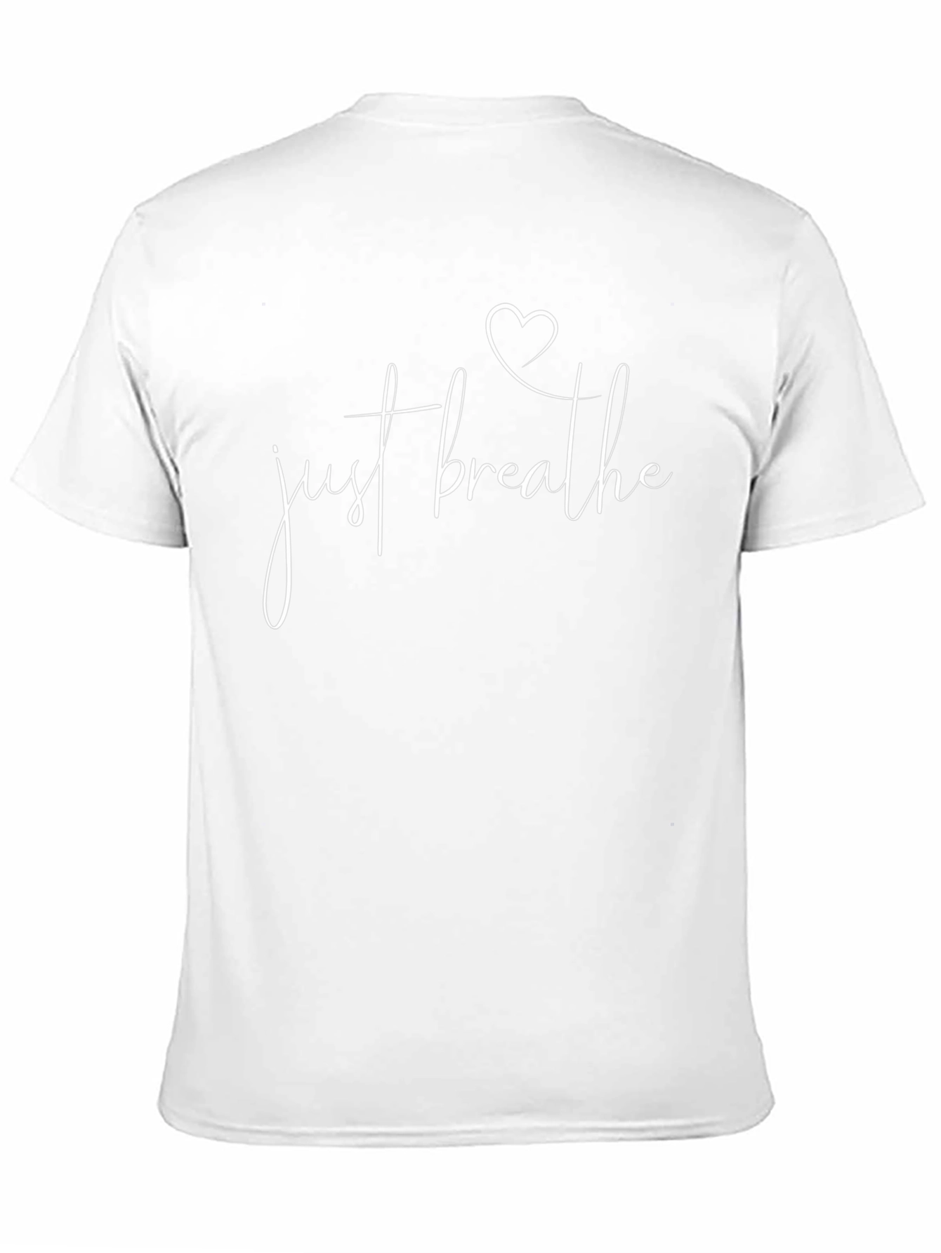 Just Breathe T-Shirt - Heart Graphic Tee