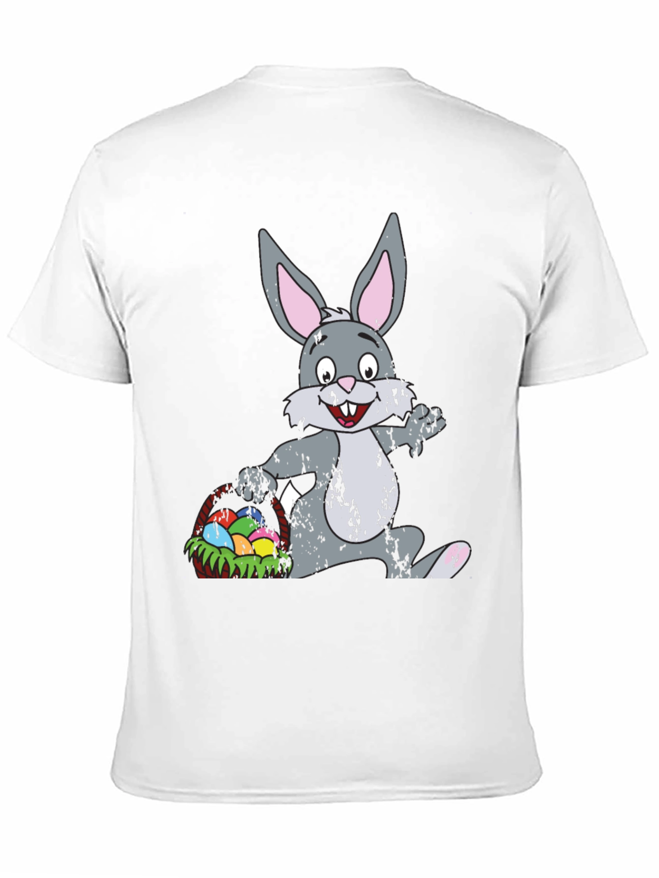Easter Bunny with Basket Graphic T-Shirt
