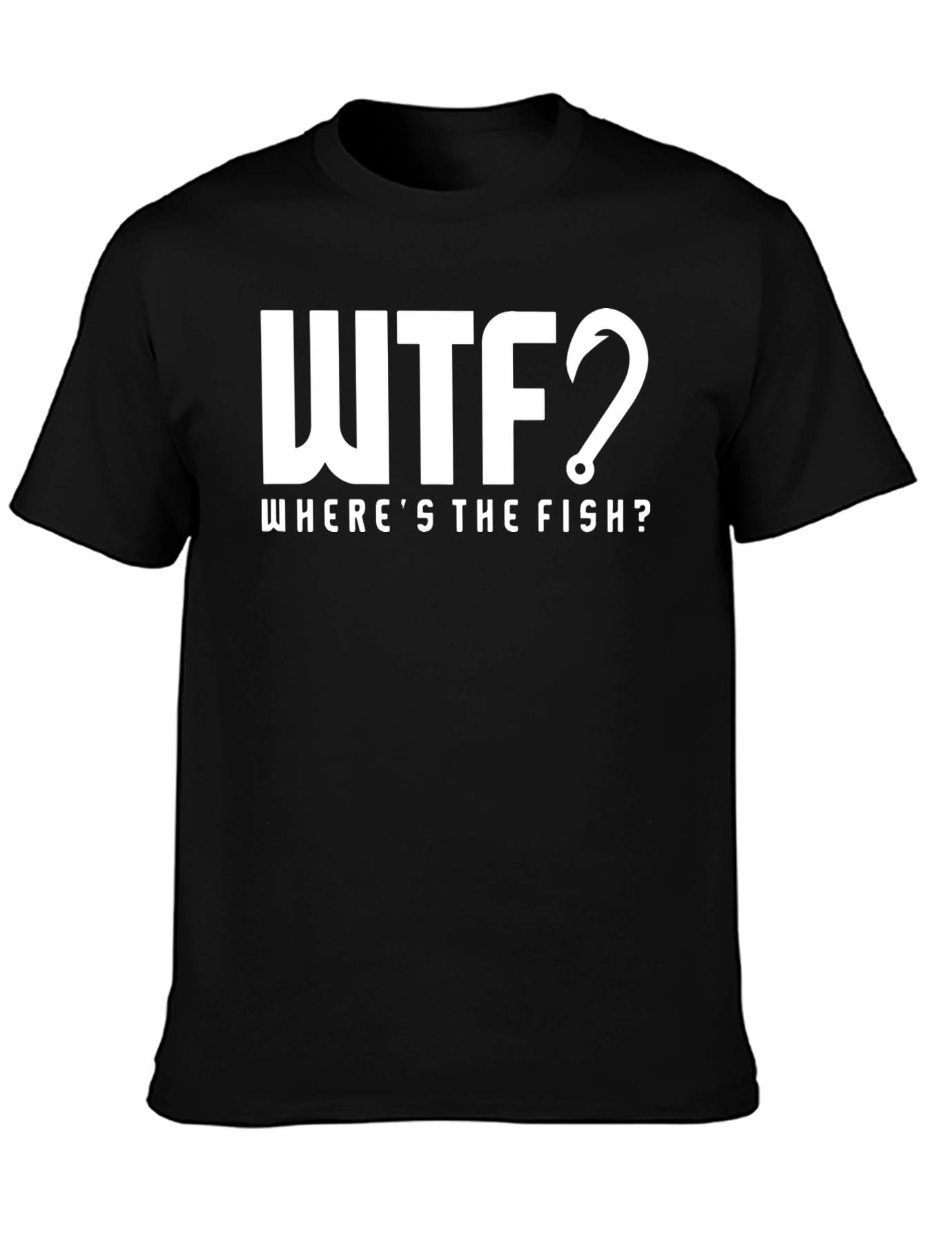 WTF Wheres The Fish? Mens Humor Tee