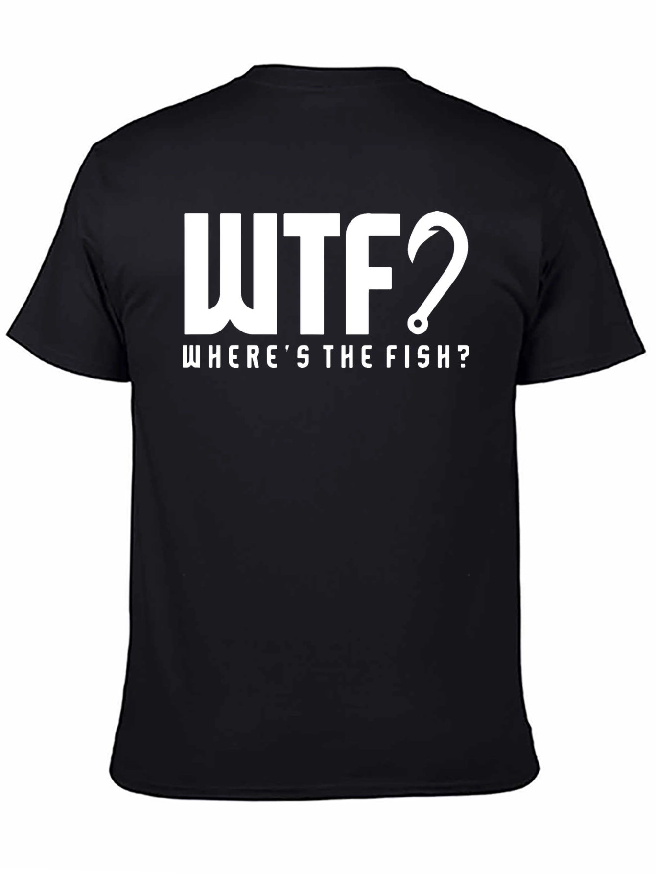 WTF Wheres The Fish? Mens Humor Tee