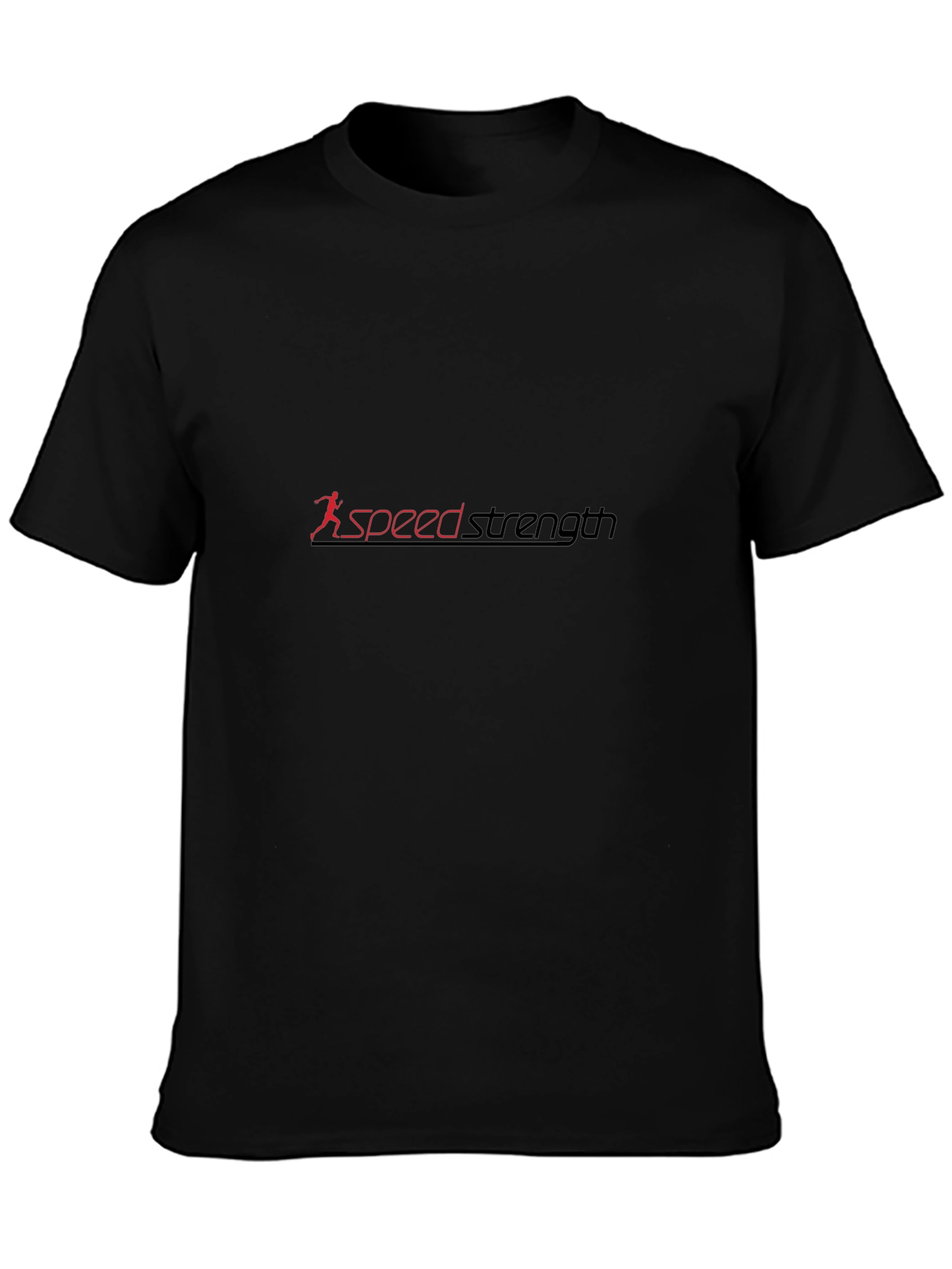 Speed Strength Black Tee - Performance Driven Design