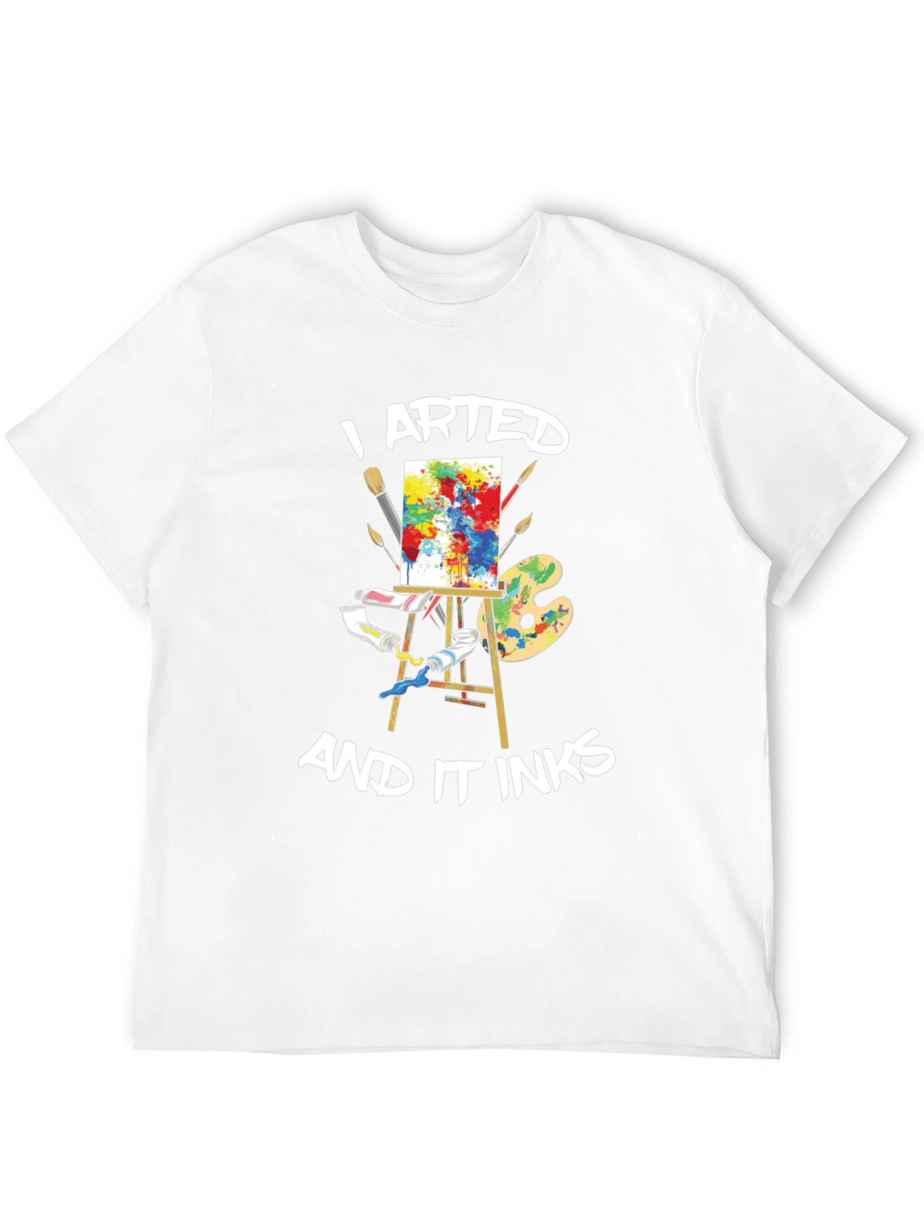 I Arted and It Inks Black Graphic Tee