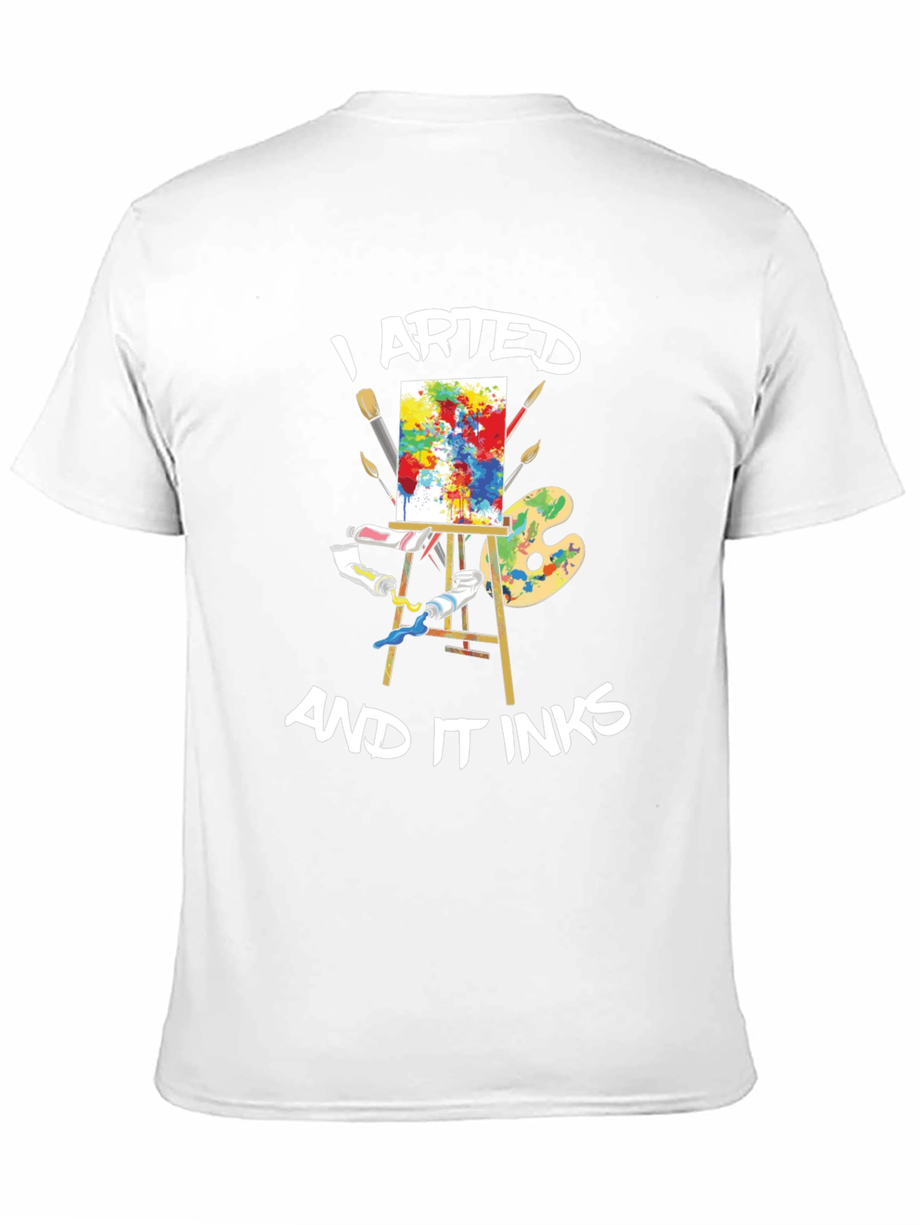 I Arted and It Inks Black Graphic Tee