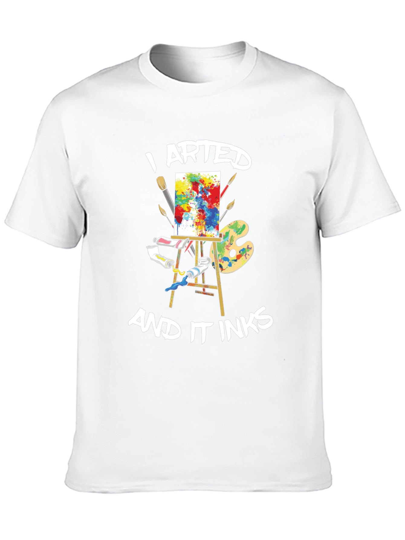 I Arted and It Inks Black Graphic Tee