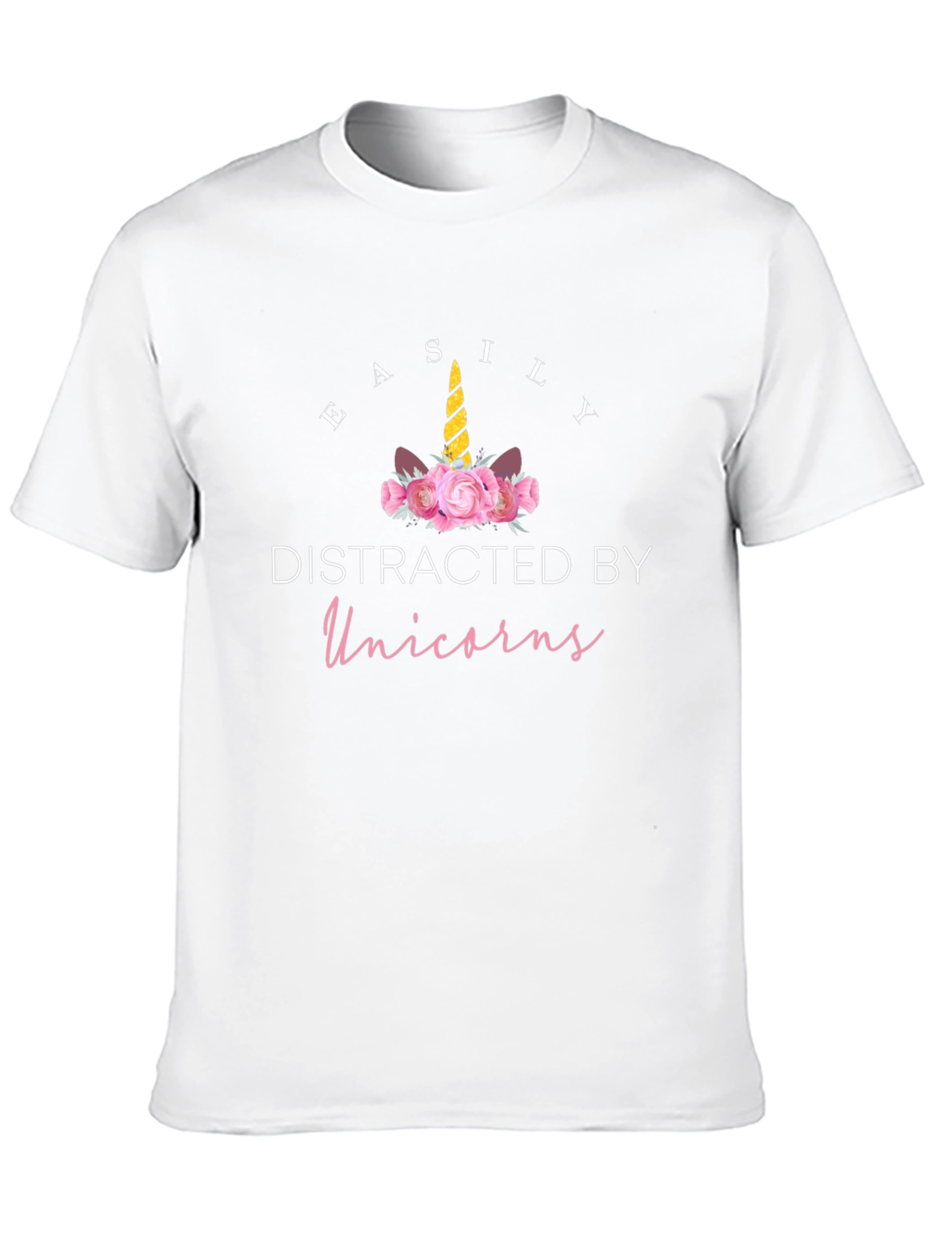 Easily Distracted By Unicorns Graphic Tee