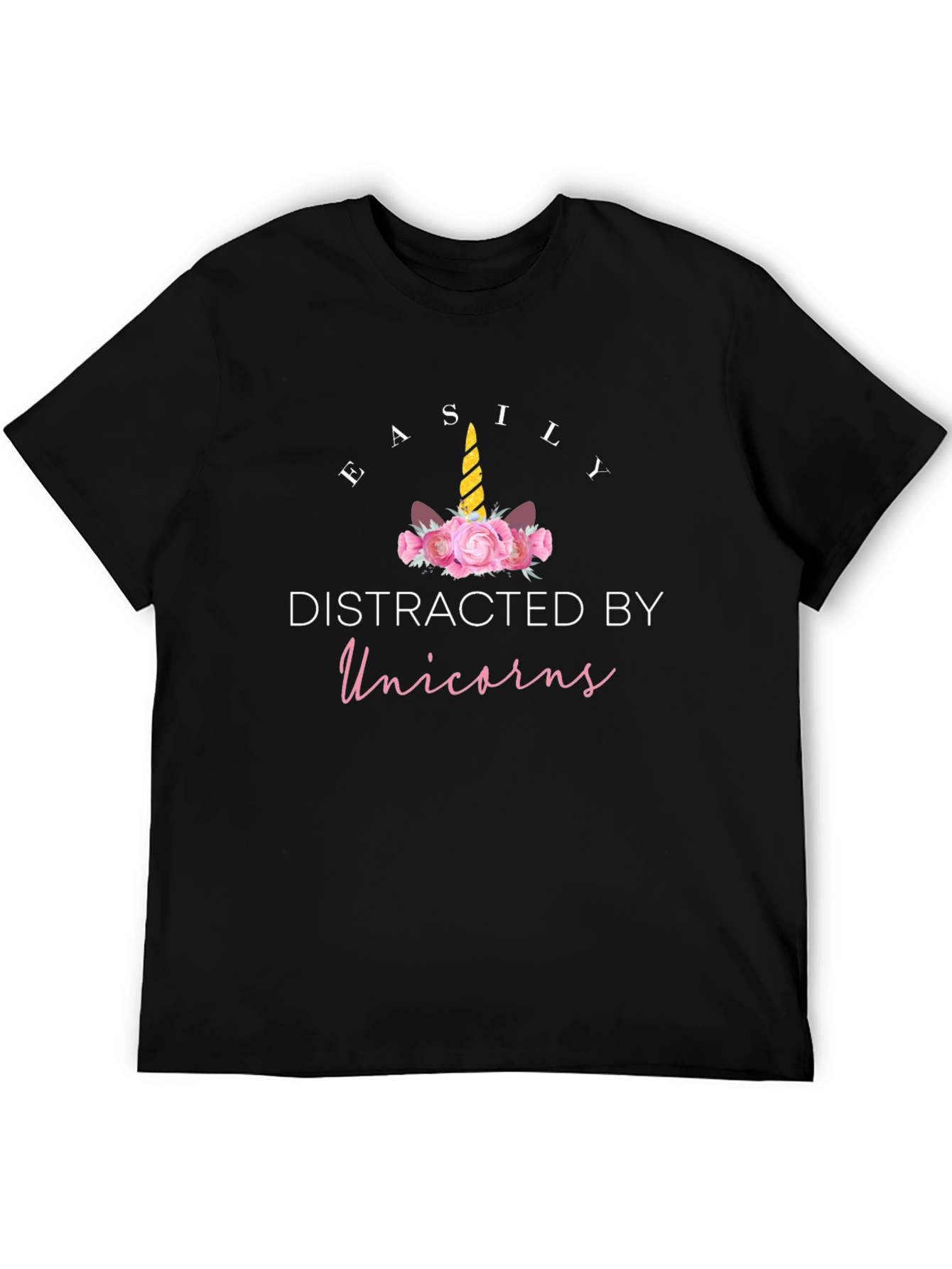 Easily Distracted By Unicorns Graphic Tee