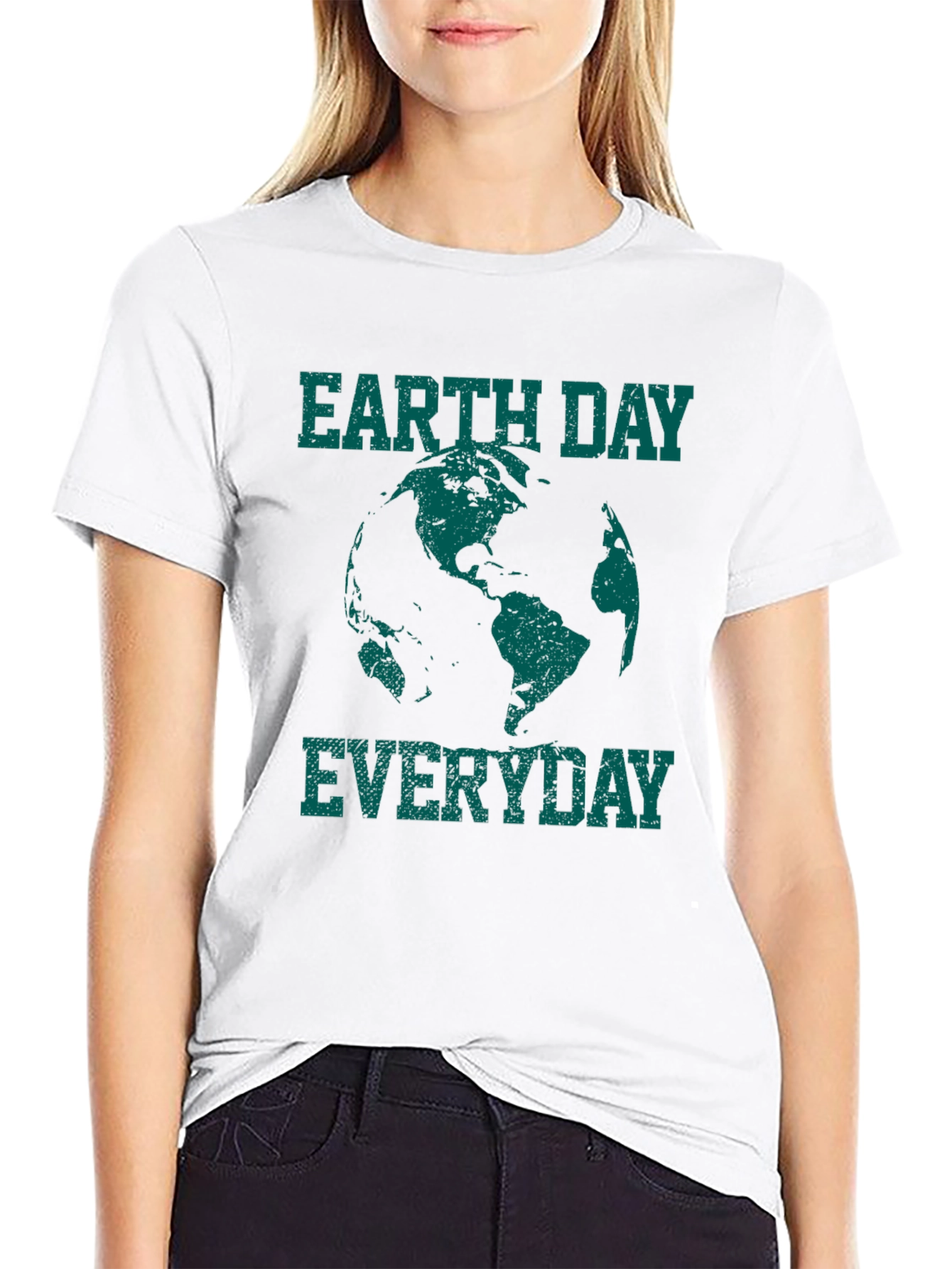 Earth Day Everyday Graphic Tee - Black