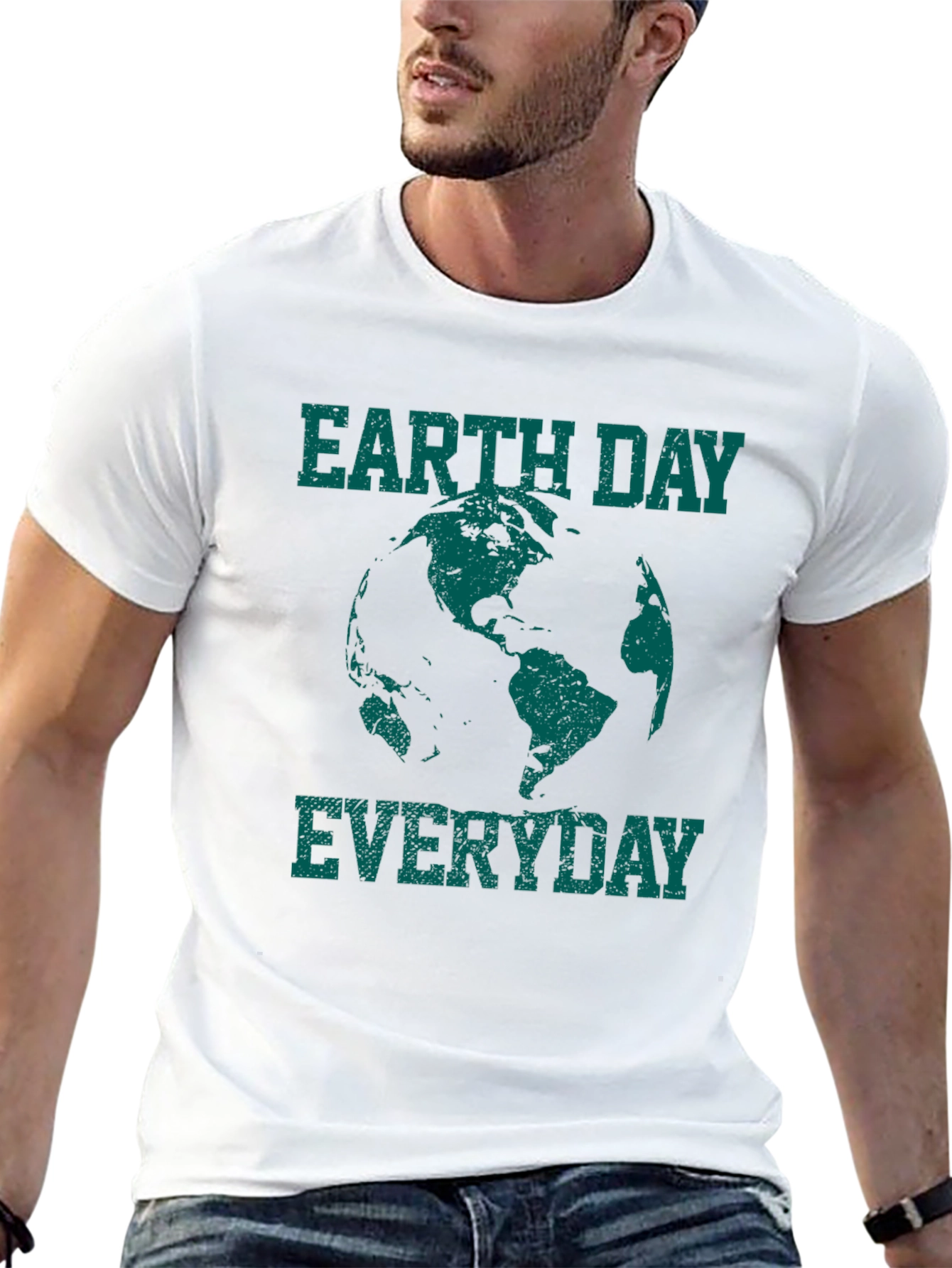 Earth Day Everyday Graphic Tee - Black