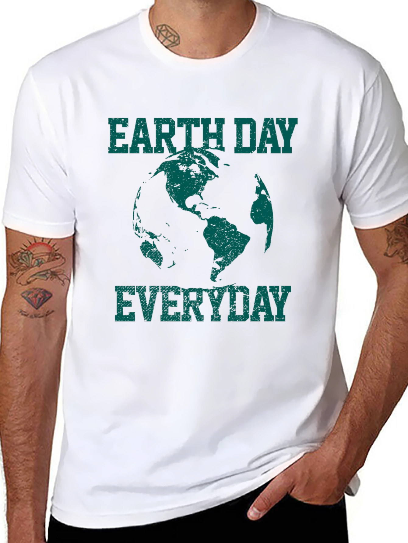 Earth Day Everyday Graphic Tee - Black