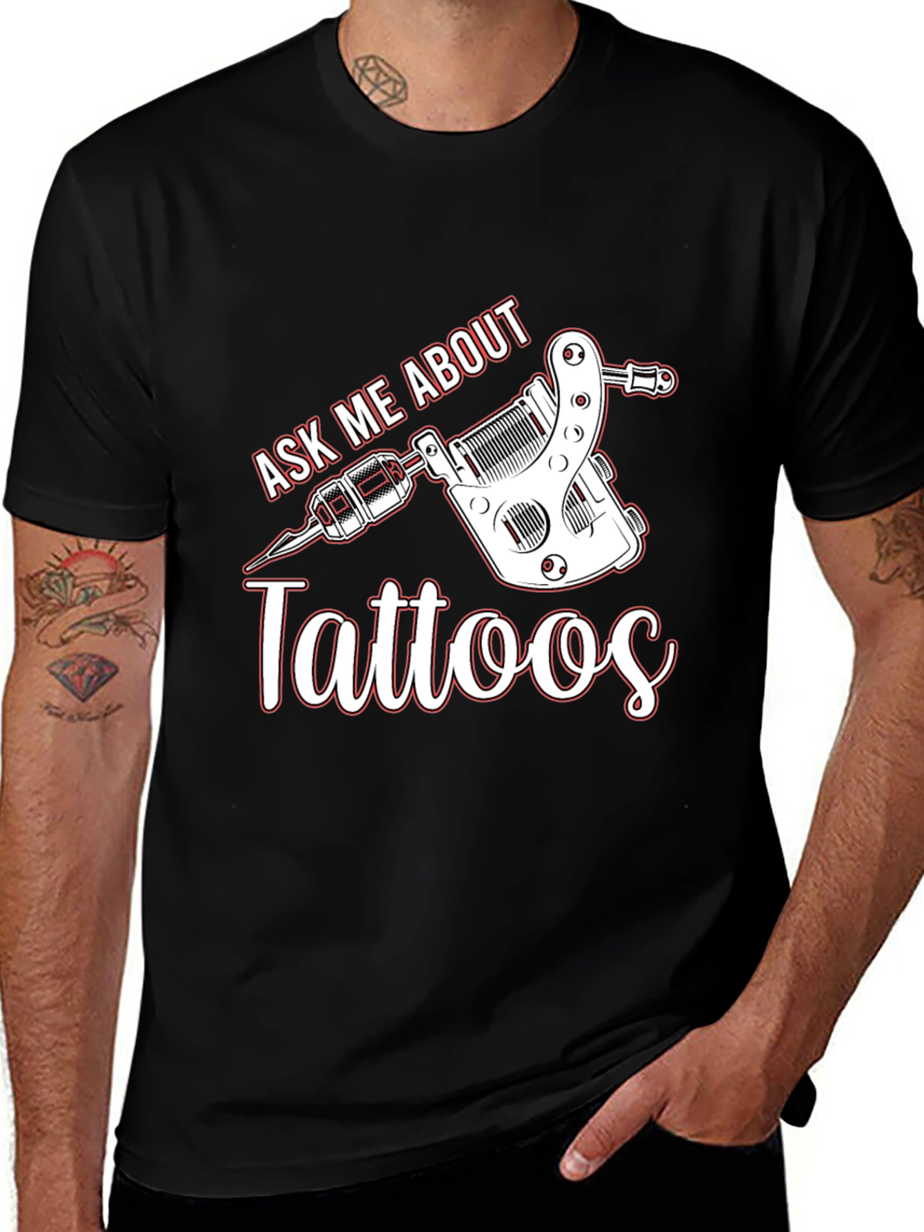 Ask Me About Tattoos T-Shirt