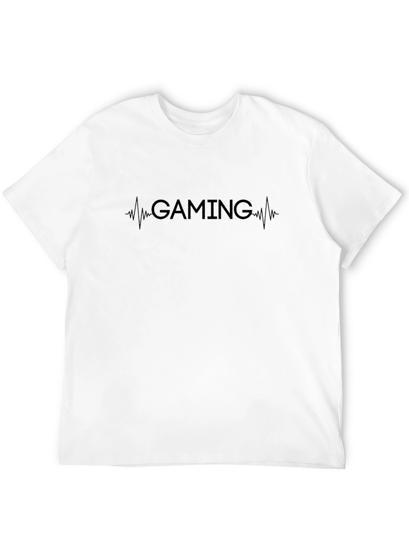 Gaming Heartbeat Black Graphic Tee