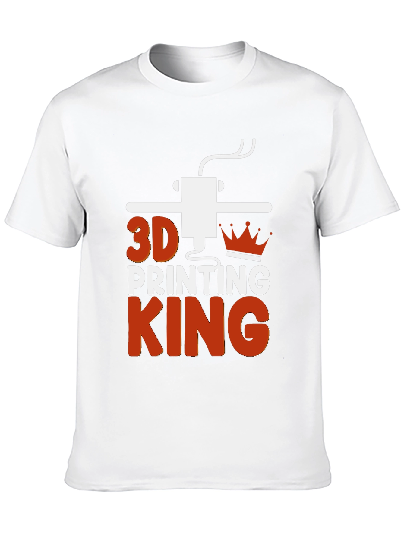 3D Printing King Graphic Tee - Black
