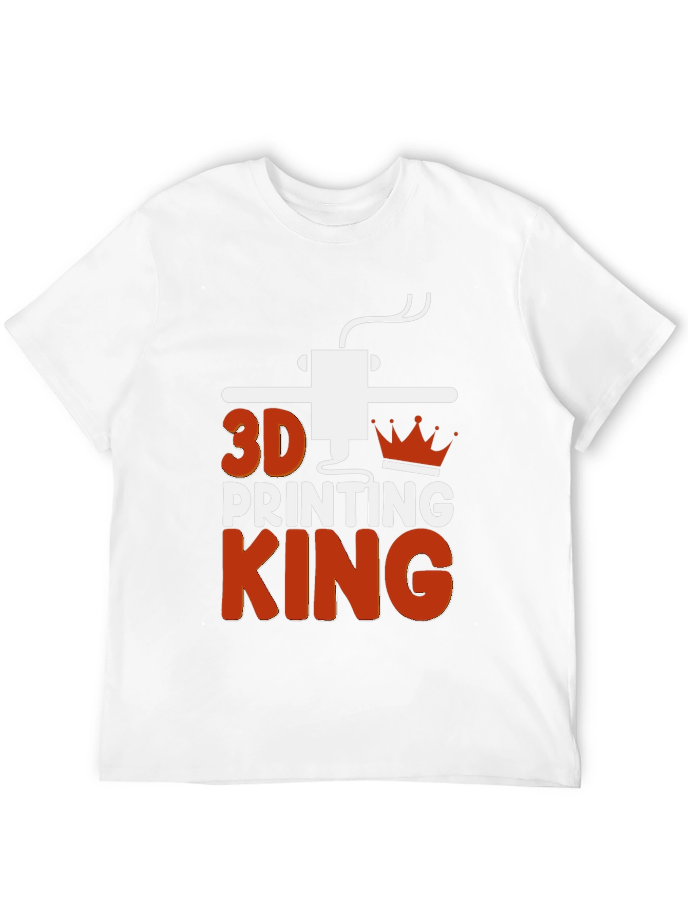 3D Printing King Graphic Tee - Black