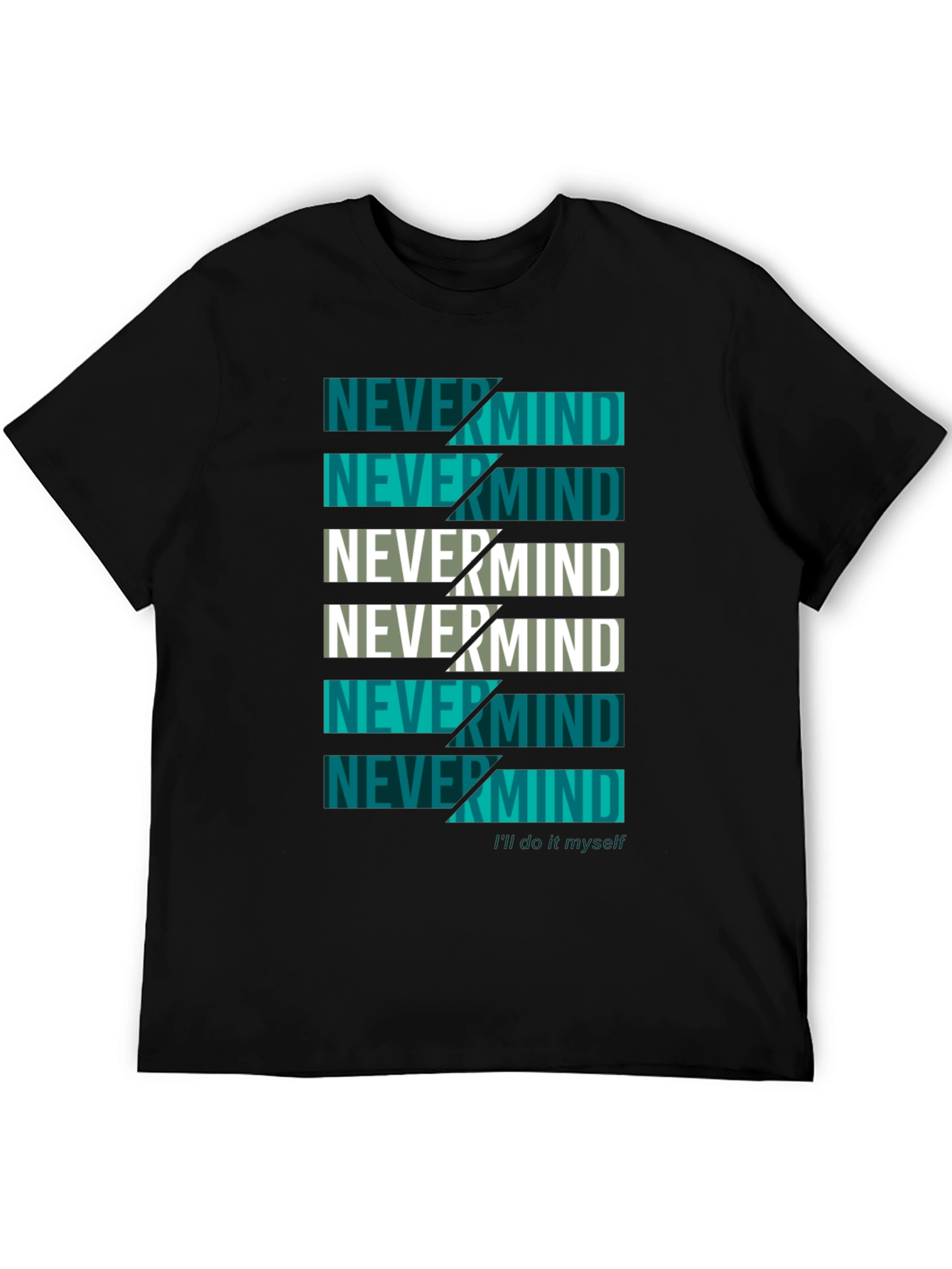 Nevermind Graphic Print Crew Neck T-Shirt