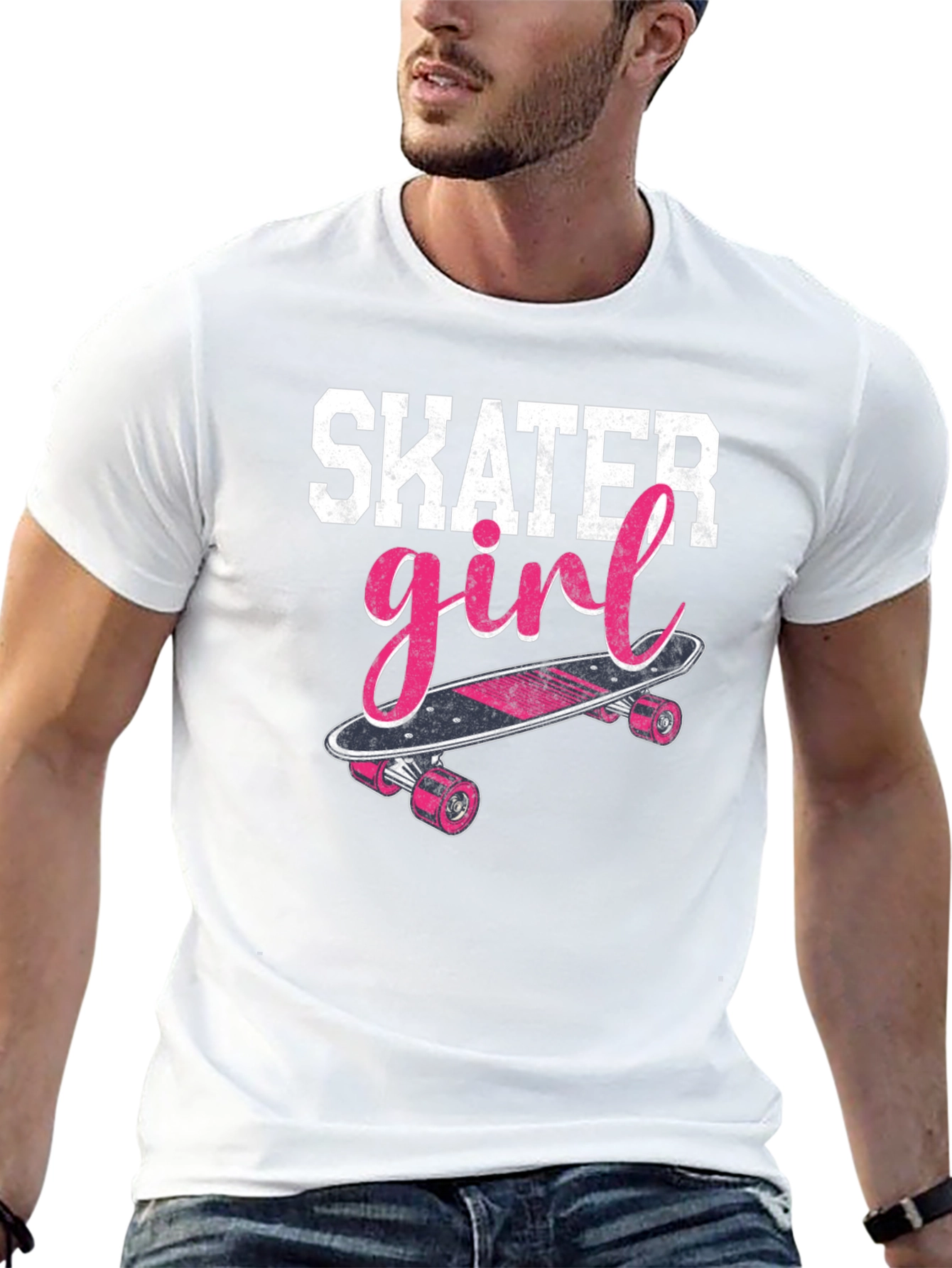 Skater Girl Graphic Tee - Casual Style
