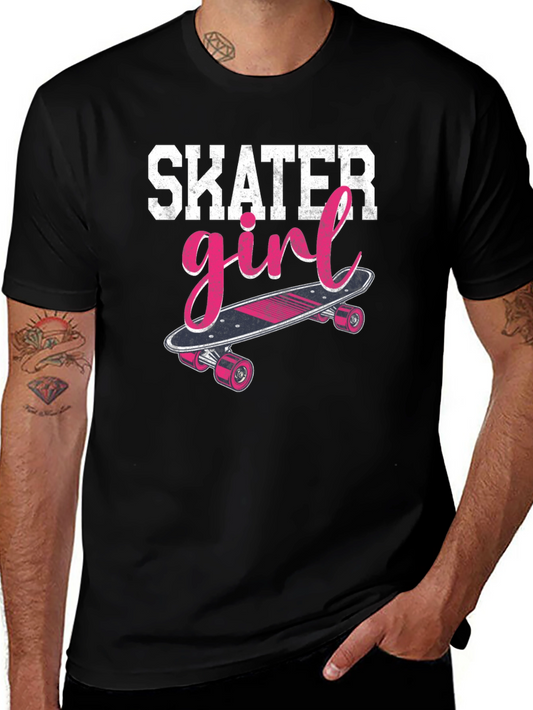 Skater Girl Graphic Tee - Casual Style
