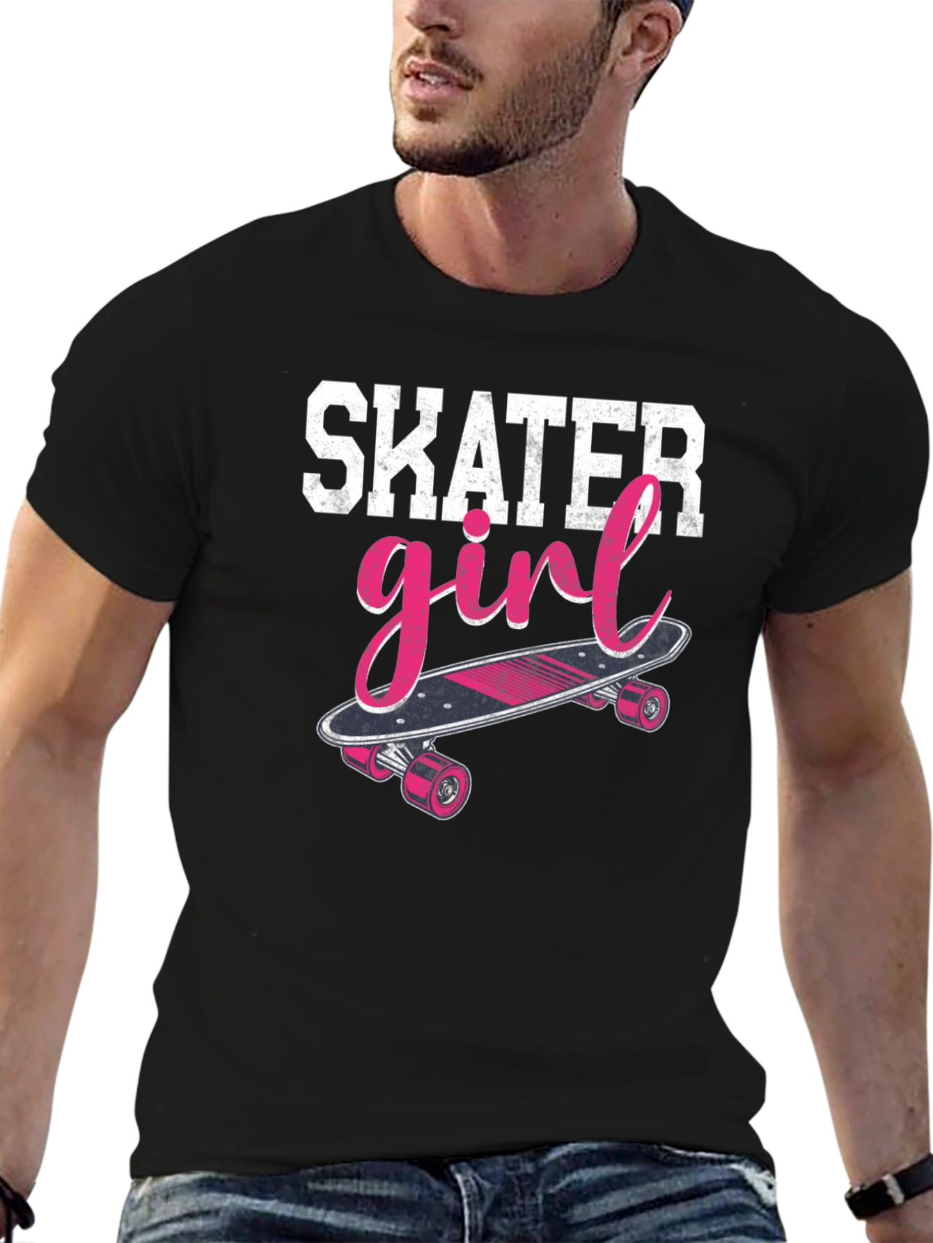Skater Girl Graphic Tee - Casual Style