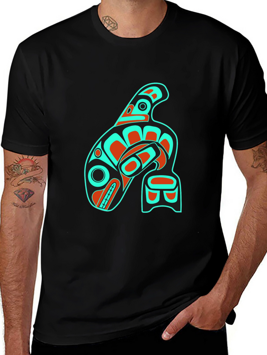 Indigenous Orca Whale Graphic Tee