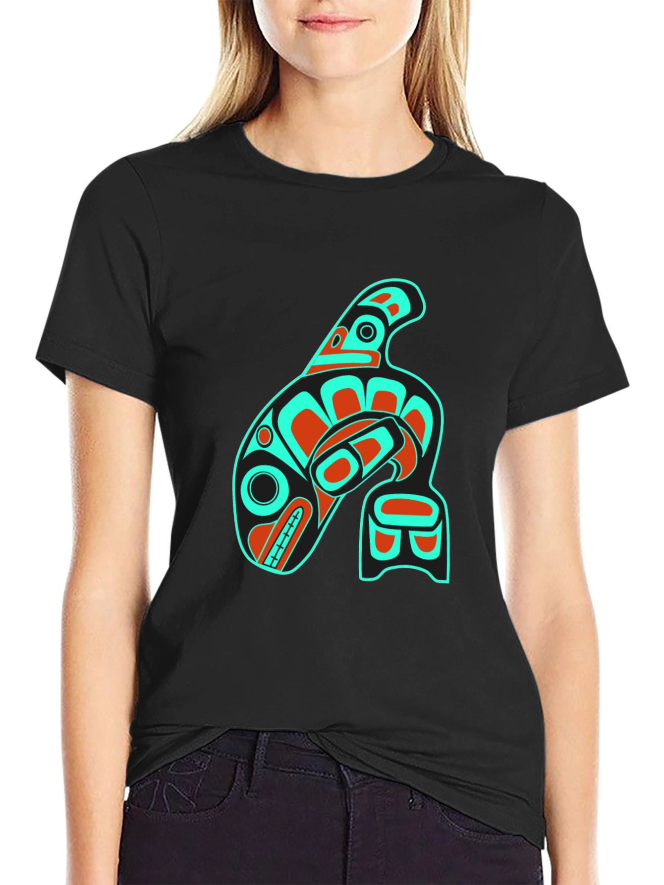 Indigenous Orca Whale Graphic Tee